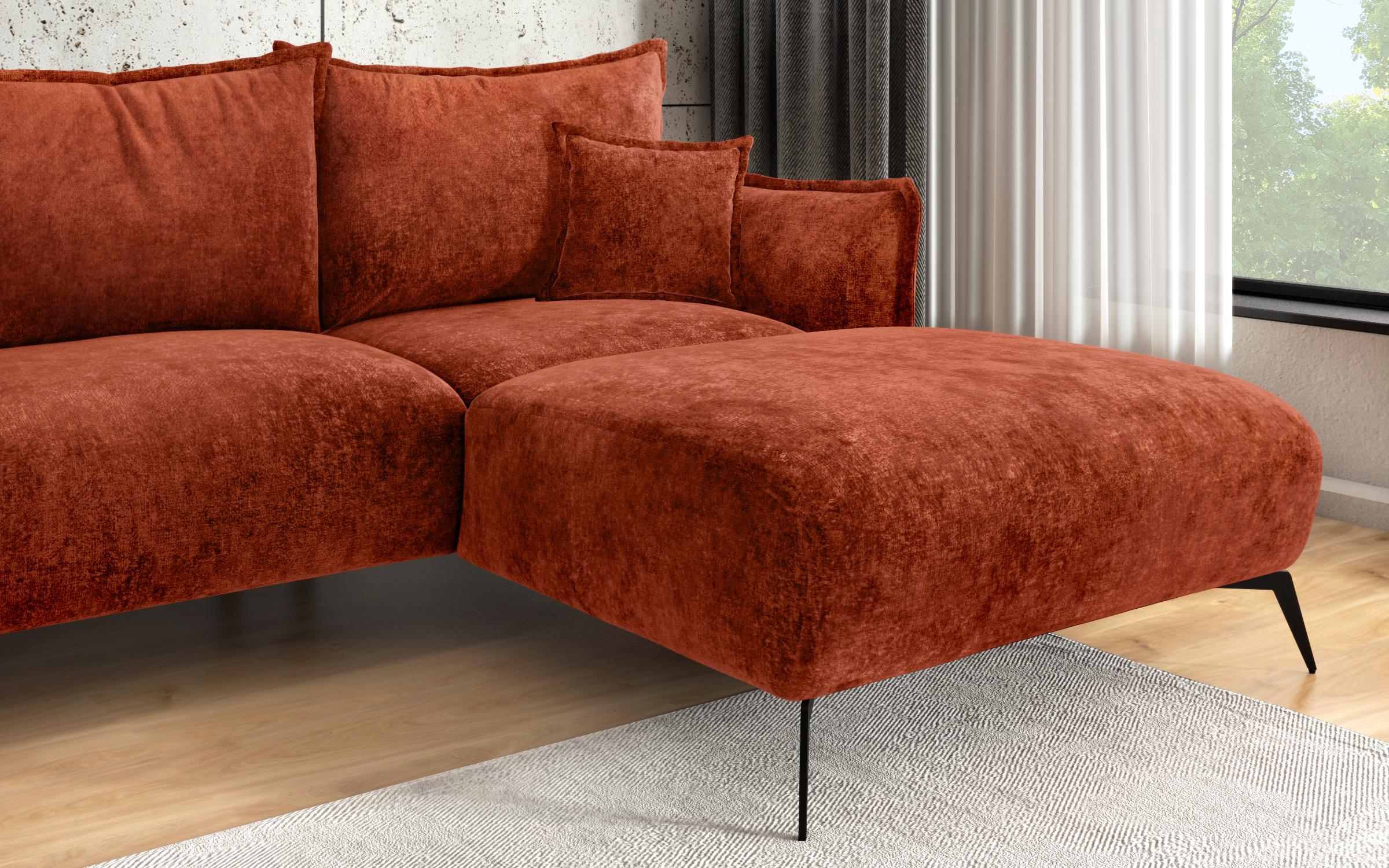 Угловой диван Гала, оранжевый  4