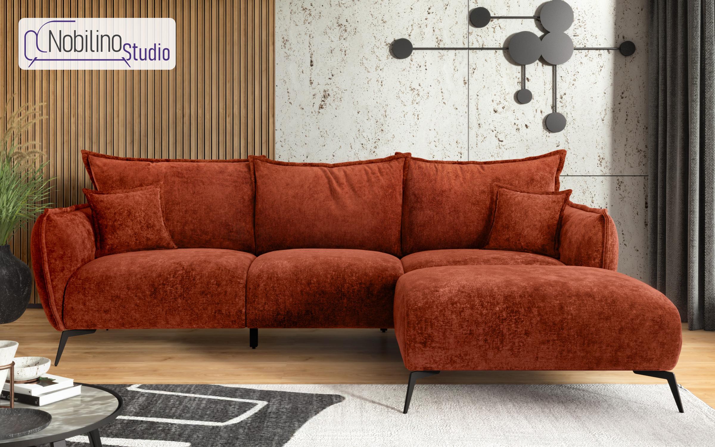 Угловой диван Гала, оранжевый  1