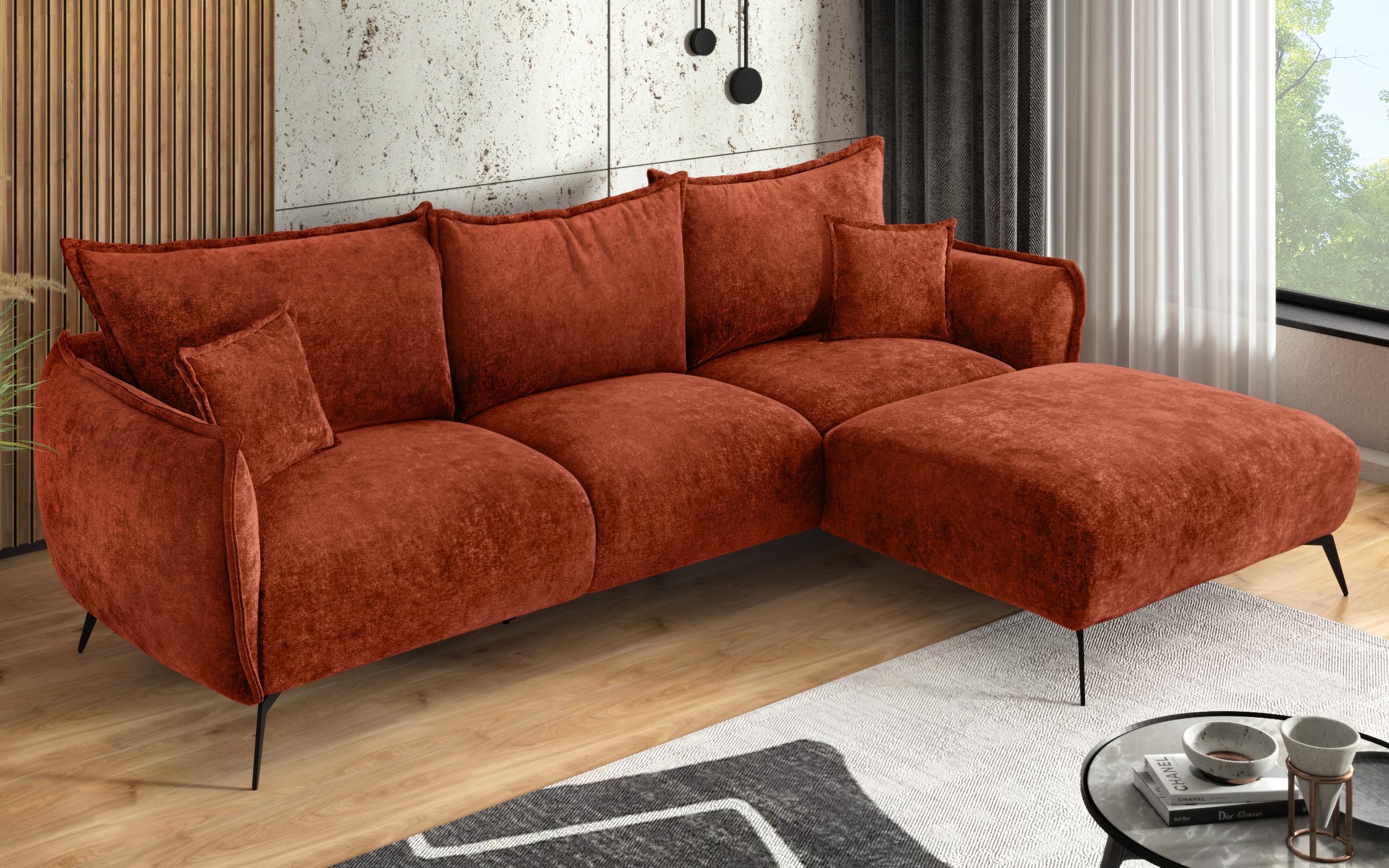 Угловой диван Гала, оранжевый  7