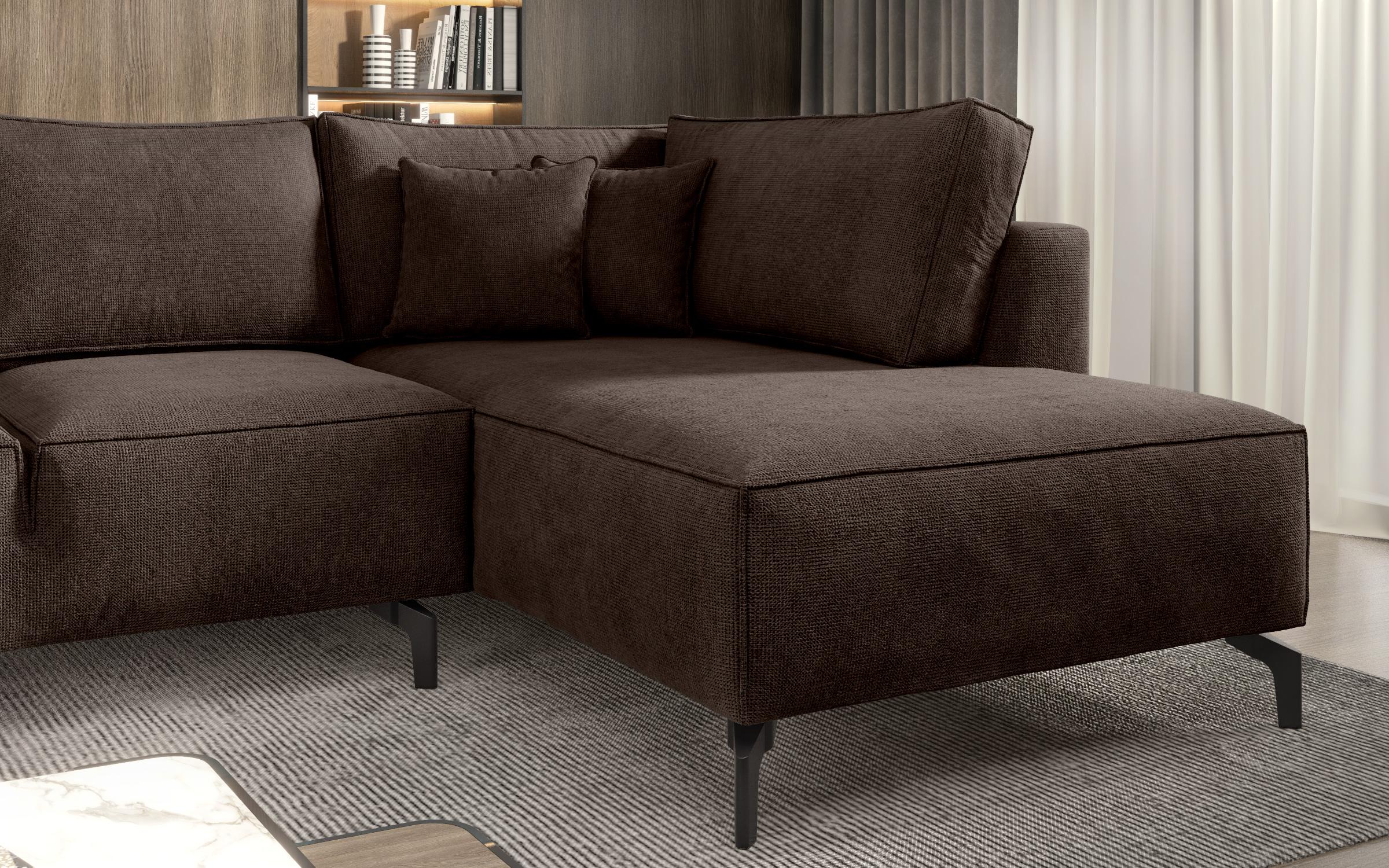 Раскладной угловой диван Гарри, коричневый  8