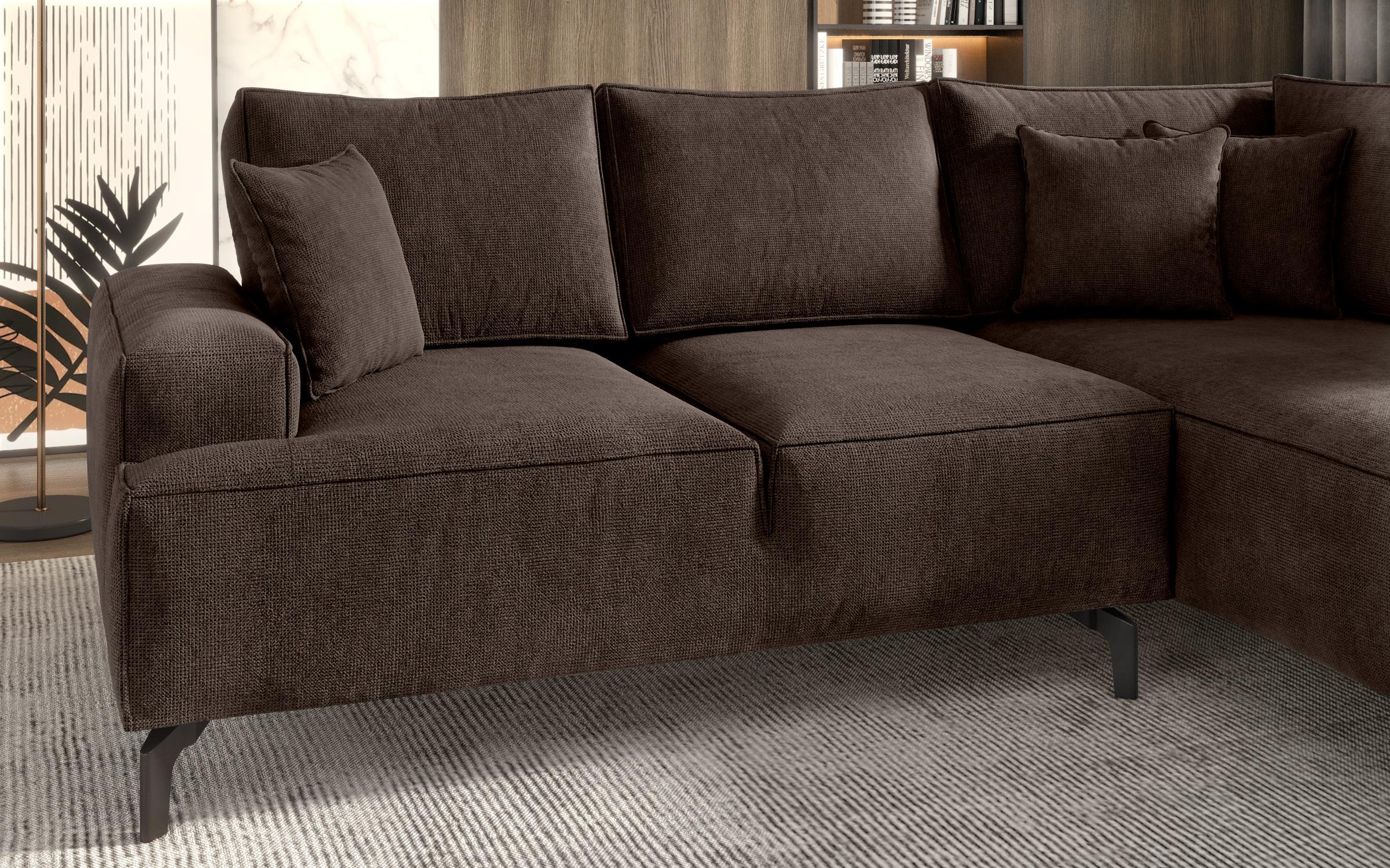 Раскладной угловой диван Гарри, коричневый  9