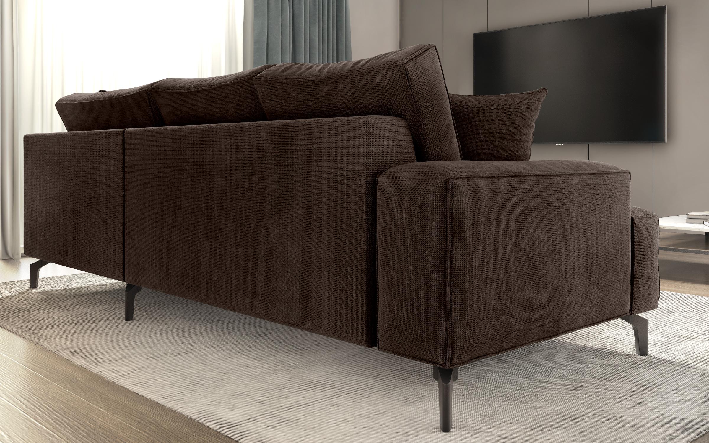 Раскладной угловой диван Гарри, коричневый  7