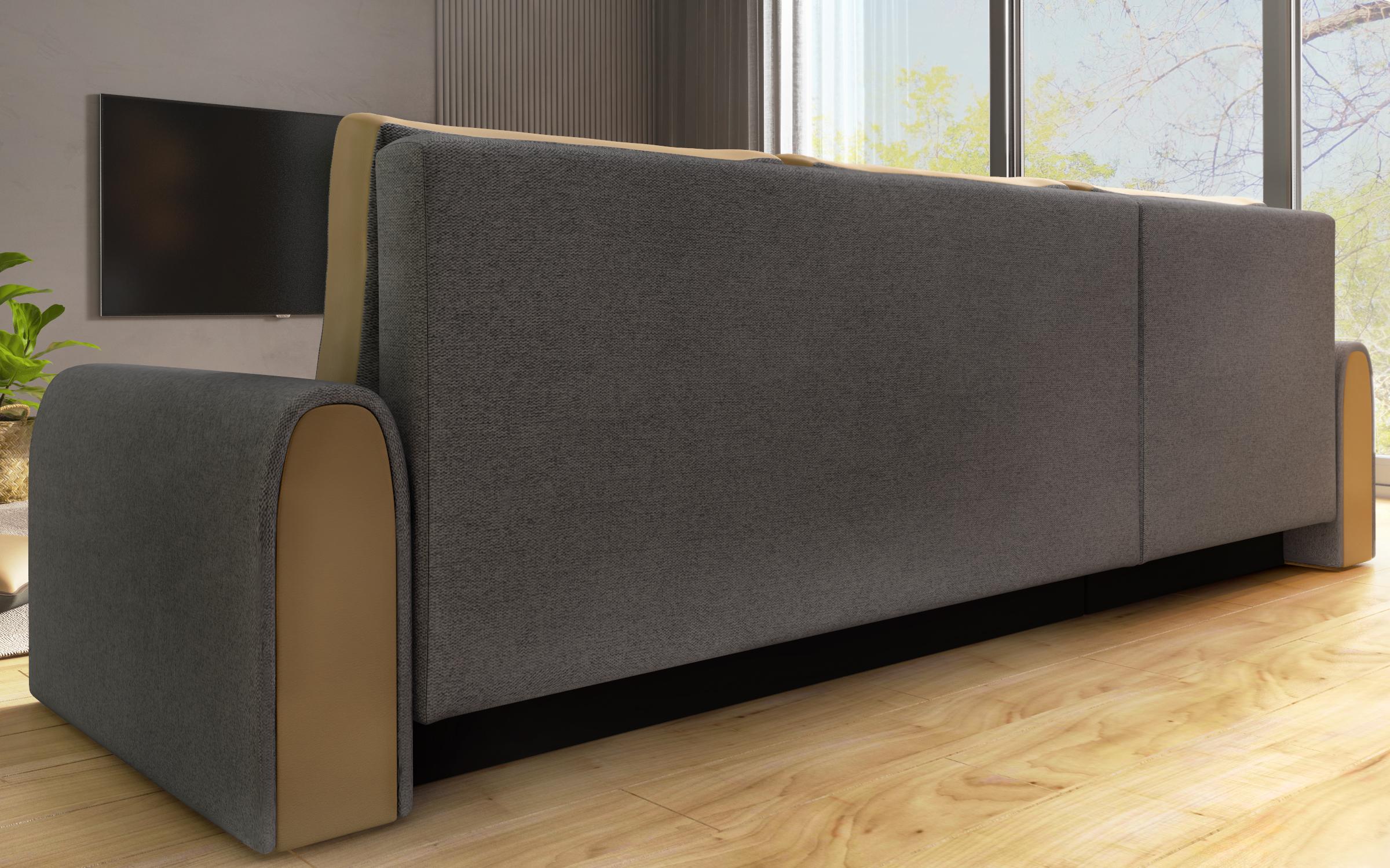Coltar extensibil Noran, maro + piele maro  10