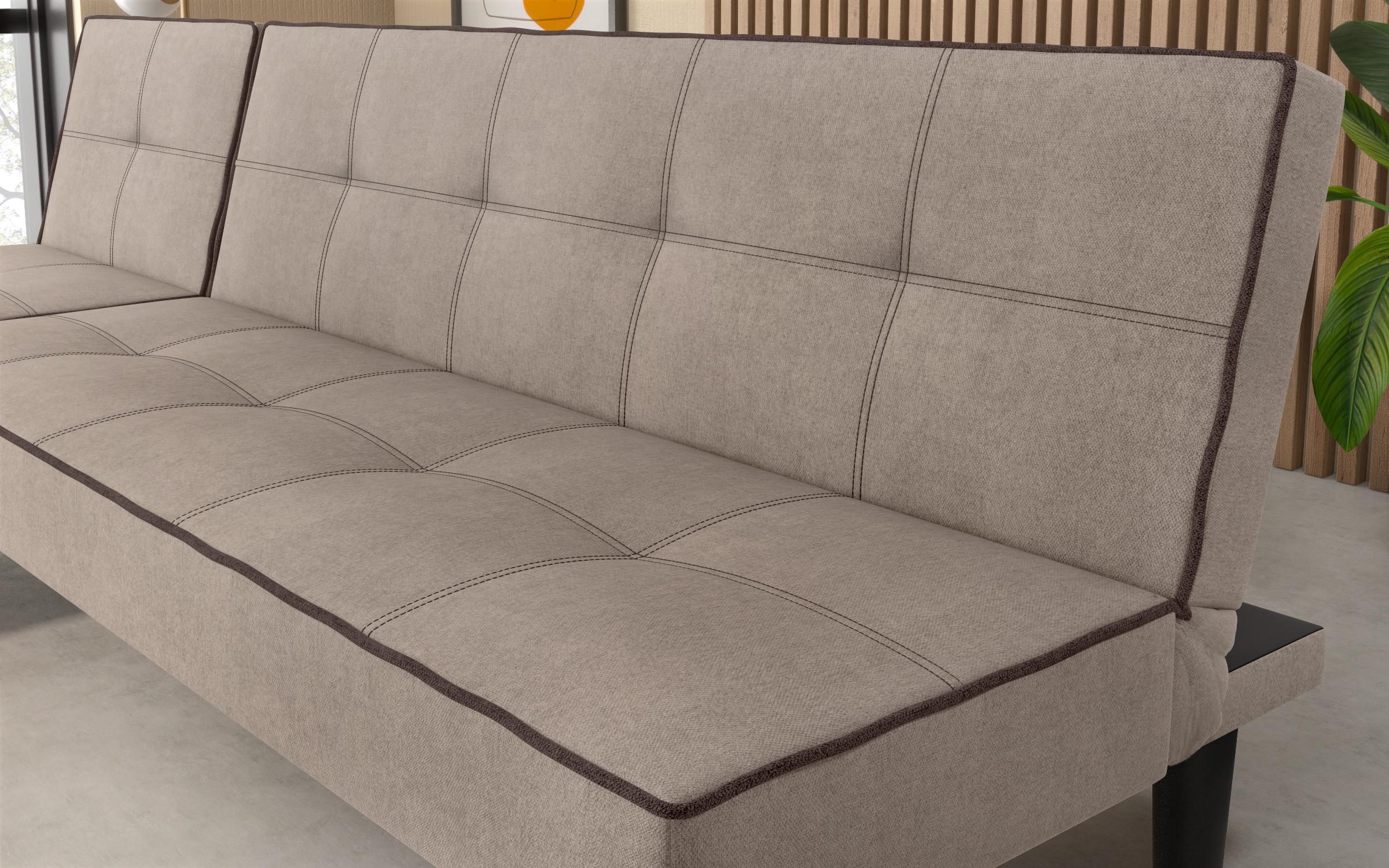 Coltar extensibil click-clack Poleti, bej + gri-maro  6