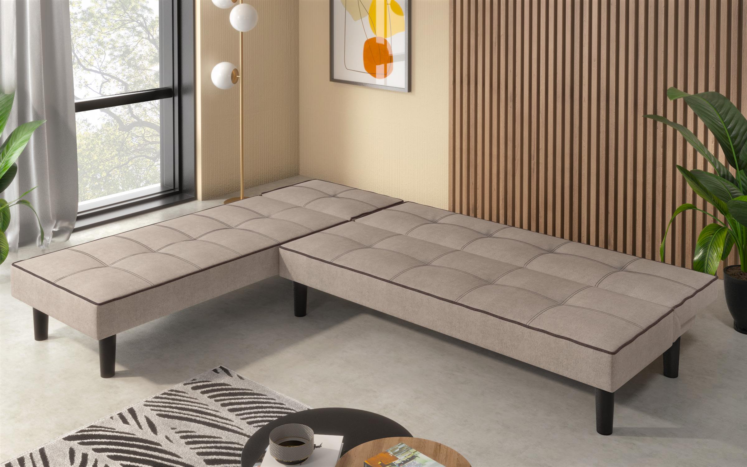 Coltar extensibil click-clack Poleti, bej + gri-maro  7