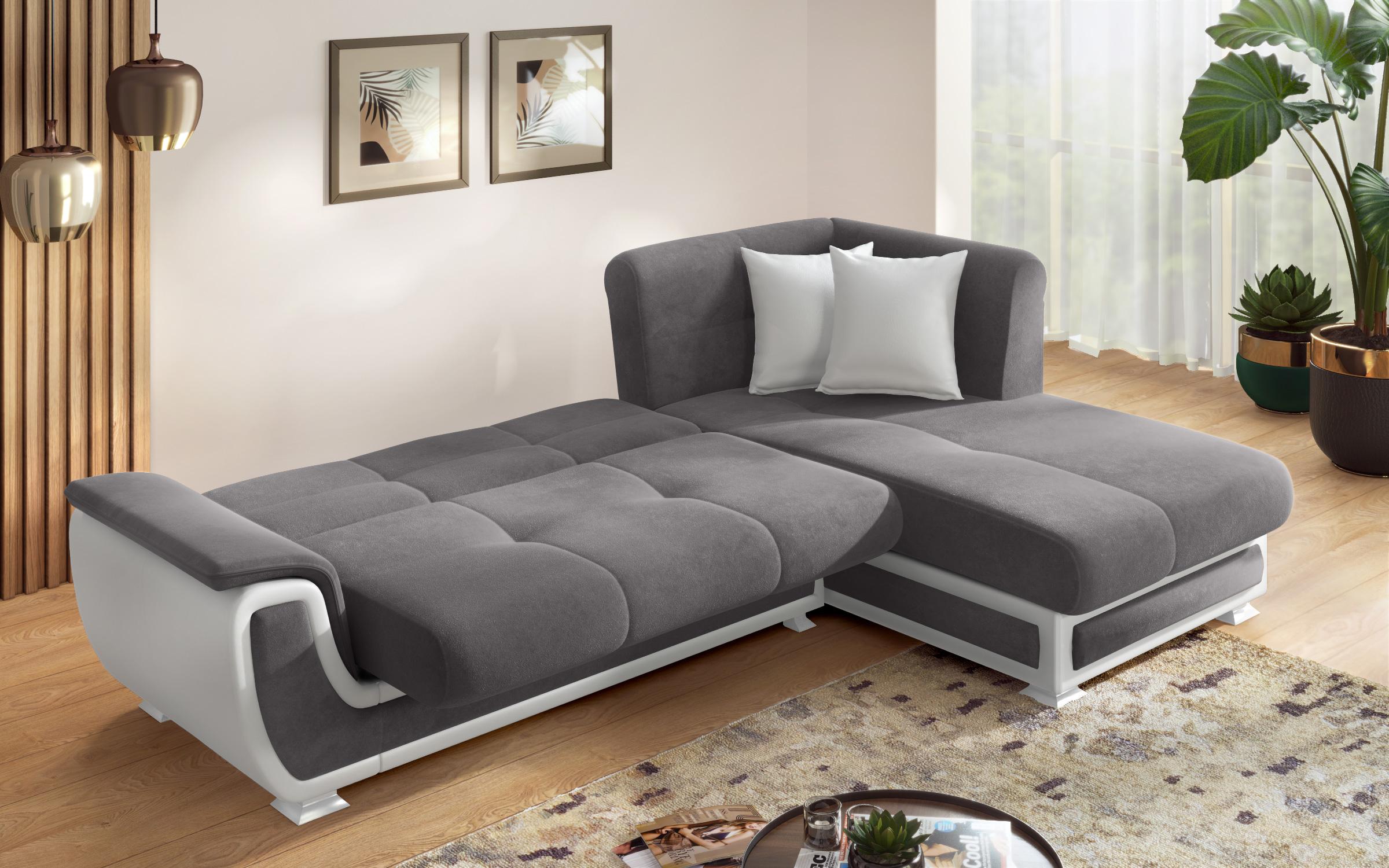 Coltar Princess S II + mecanism click-clack, gri + piele alba  5