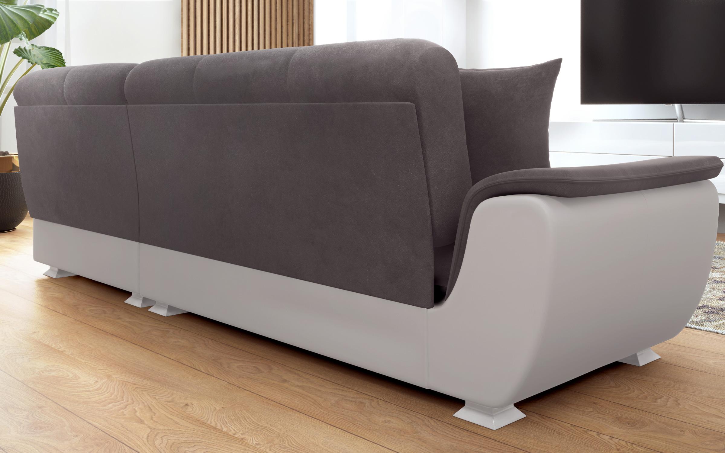 Coltar Princess S II + mecanism click-clack, gri + piele alba  6