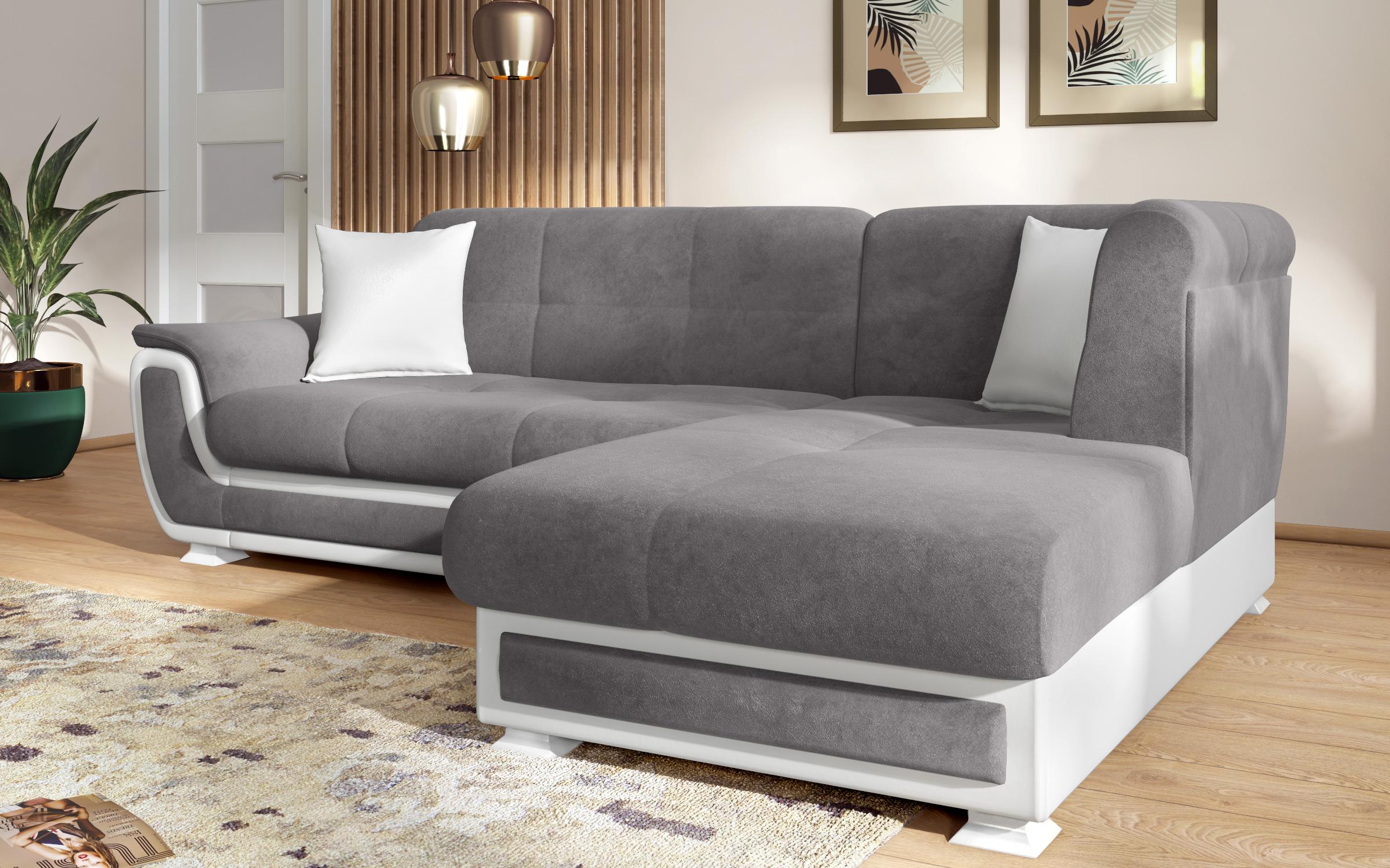 Coltar Princess S II + mecanism click-clack, gri + piele alba  7