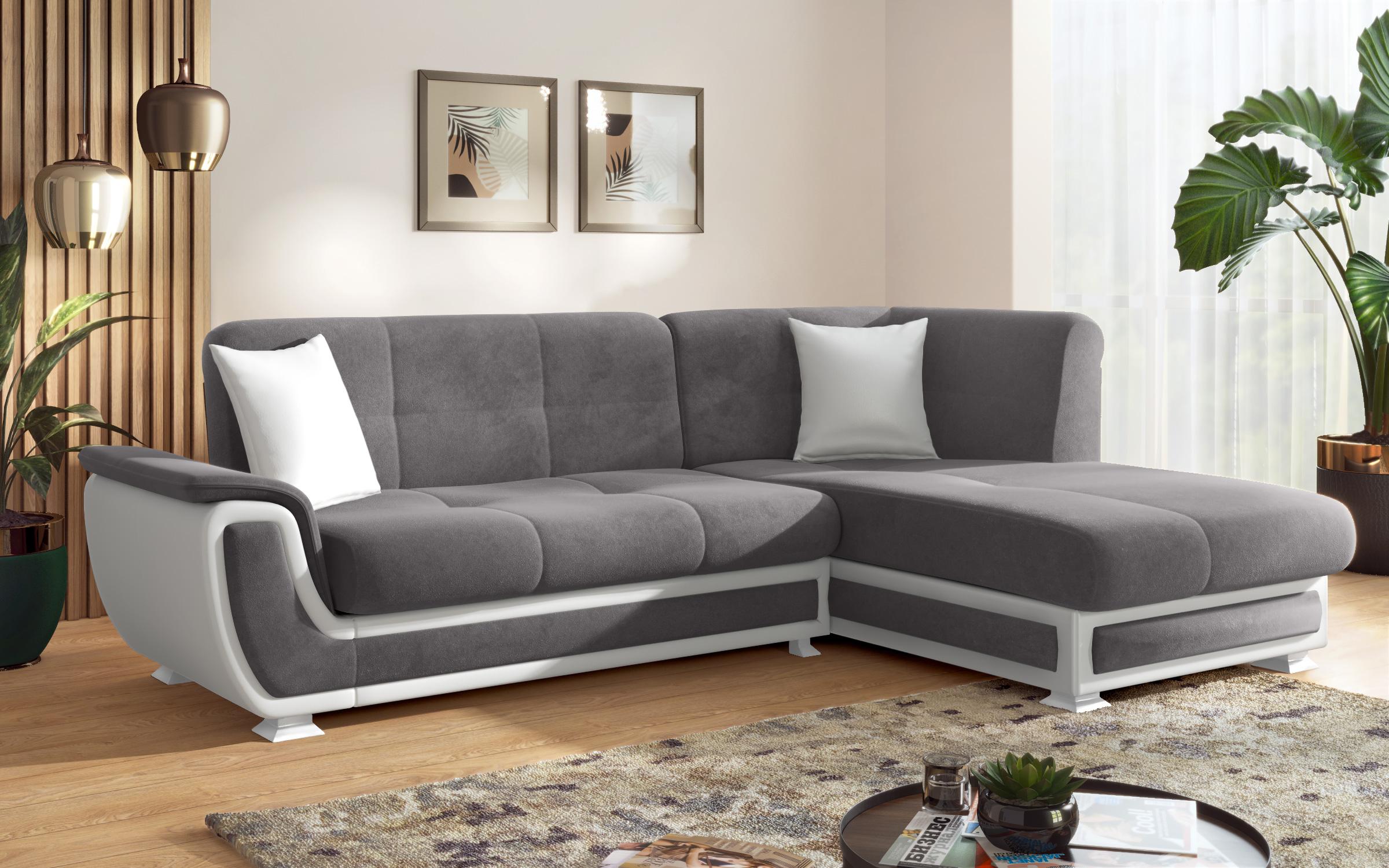 Coltar Princess S II + mecanism click-clack, gri + piele alba  9