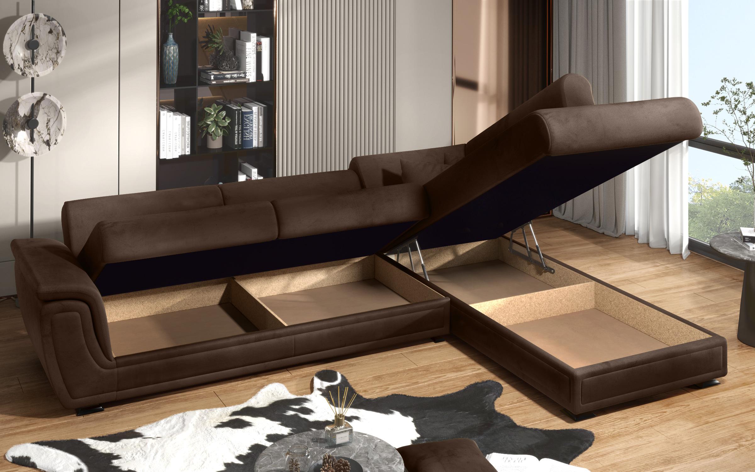 Coltar extensibil Princess II + mecanism click clack, maro inchis  8
