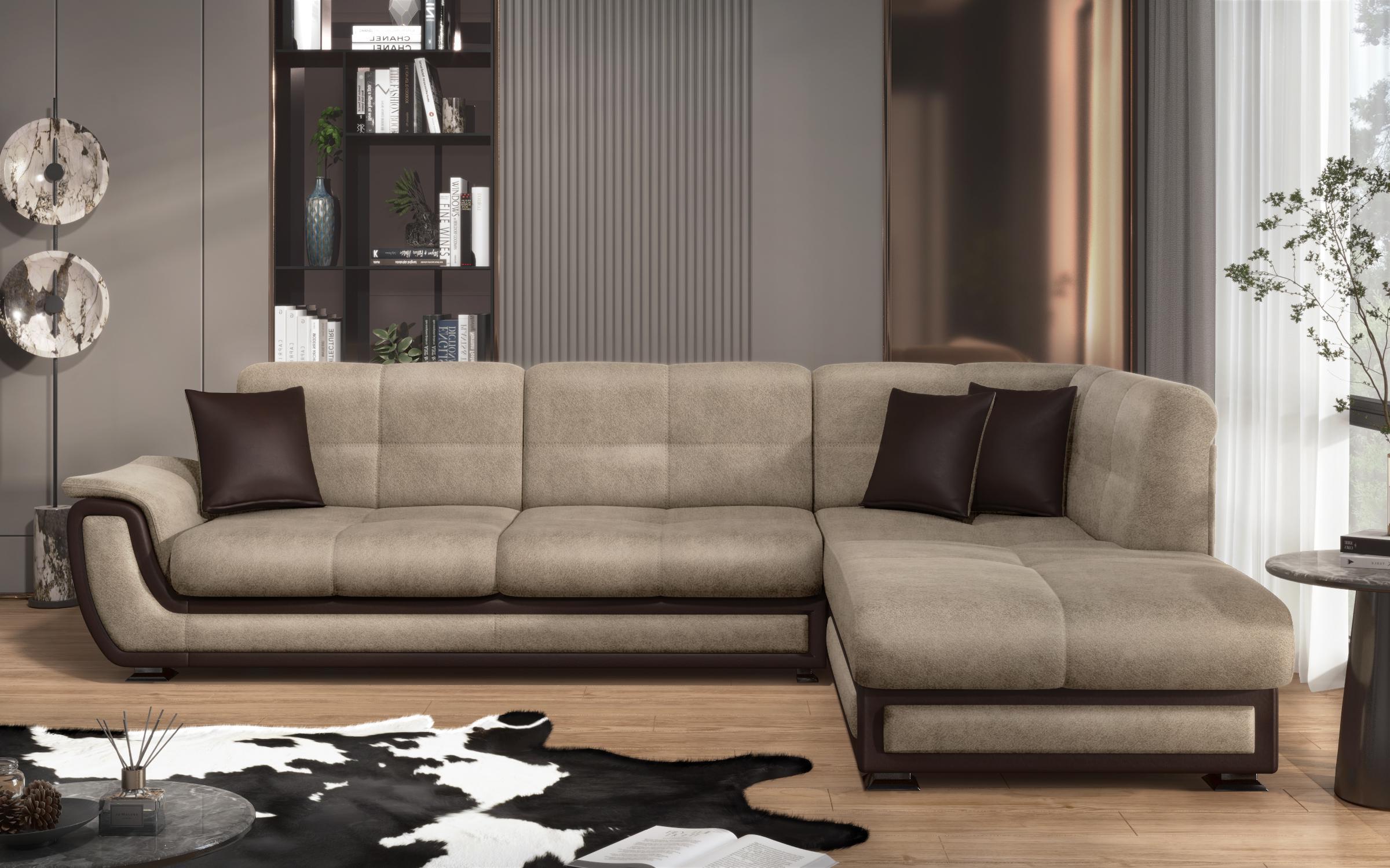 Coltar extensibil + mecanism click- clack Princess II, bej inchis + piele maro  1