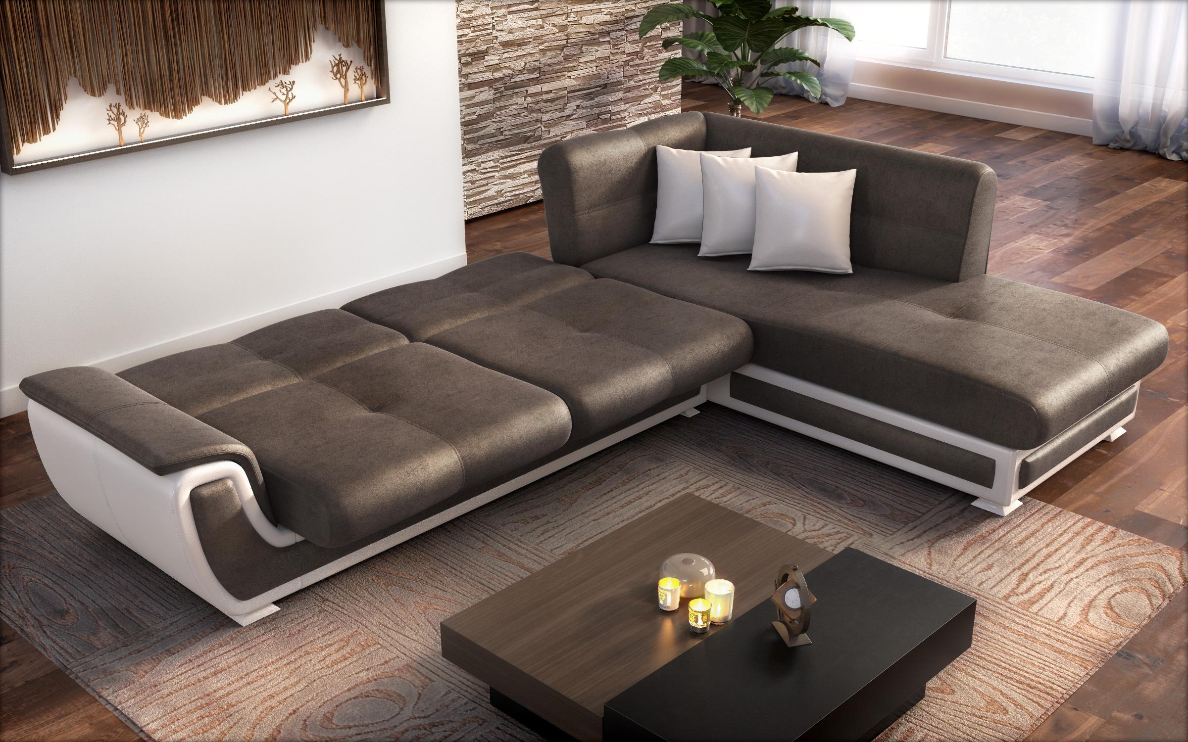 Coltar extensibil + mecanism click- clack Princess II, maro inchis + piele alba  5