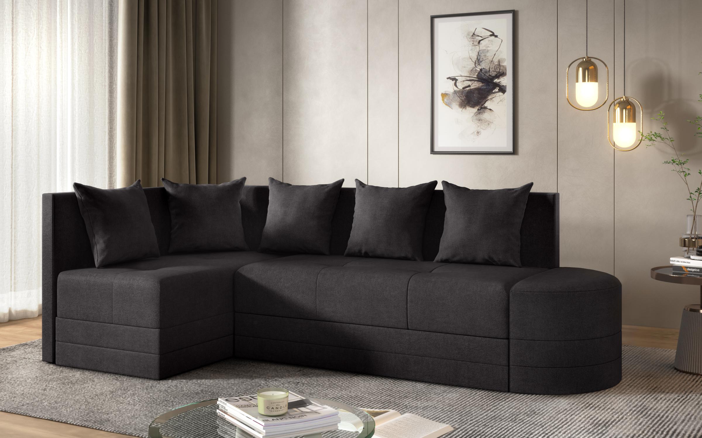 Coltar extensibil de bucatarie Reilly, negru  3