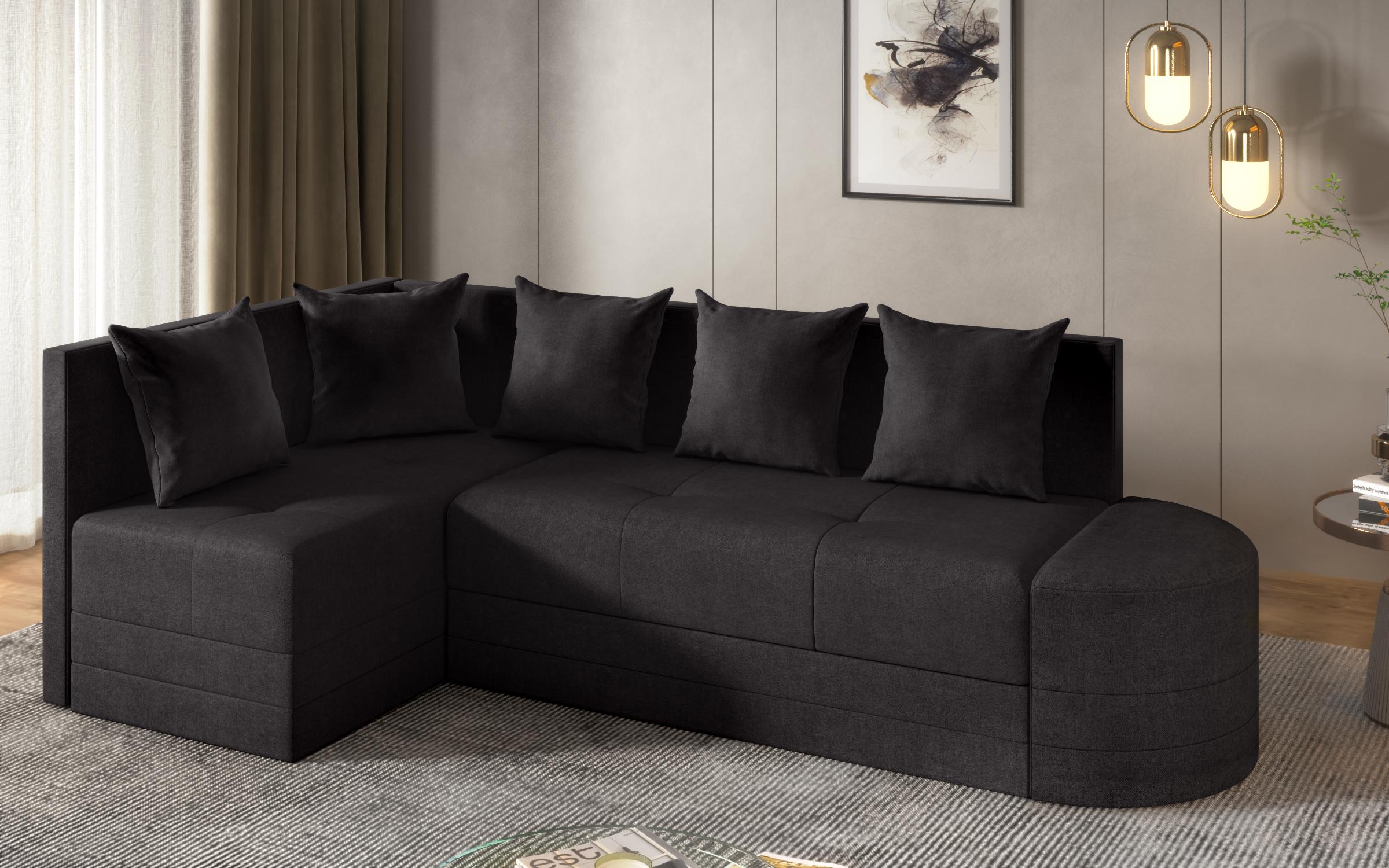 Coltar extensibil de bucatarie Reilly, negru  8