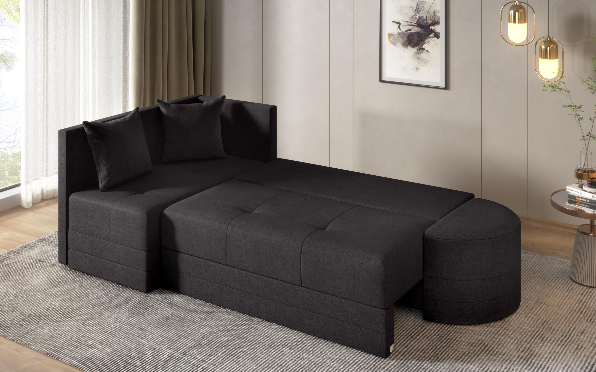 Coltar extensibil de bucatarie Reilly, negru  4