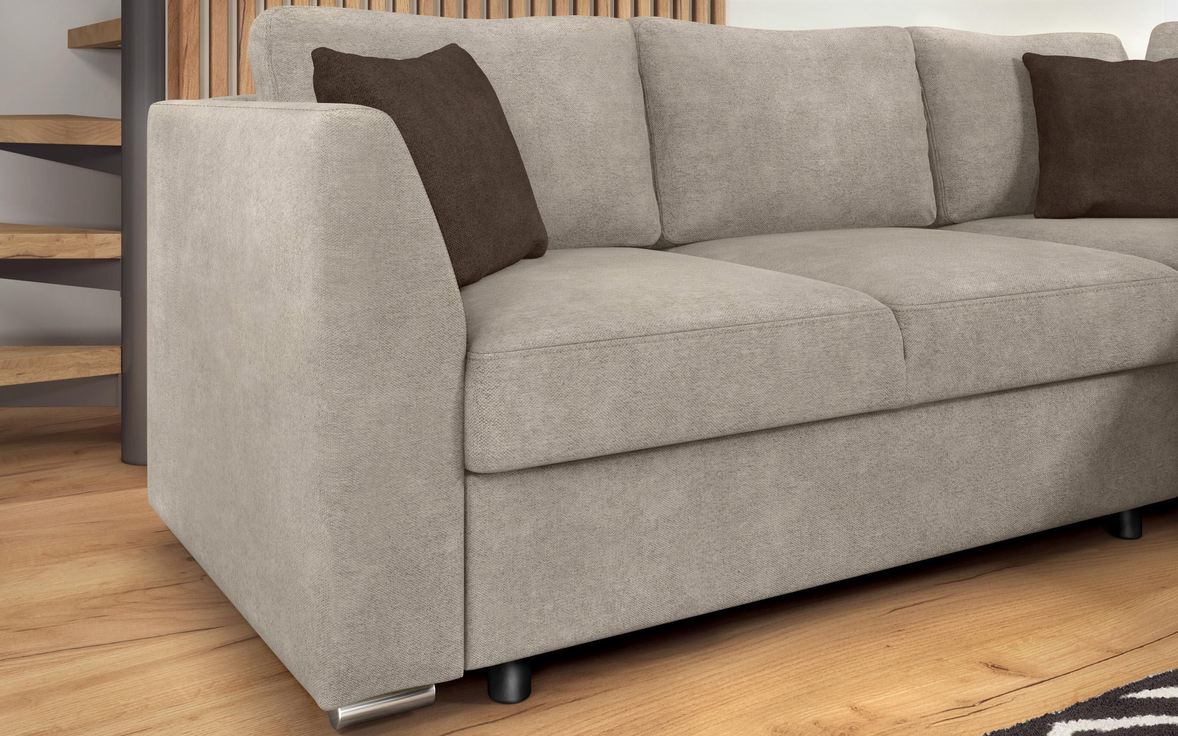 Coltar extensibil Toscana S, maro deschis + maro  8