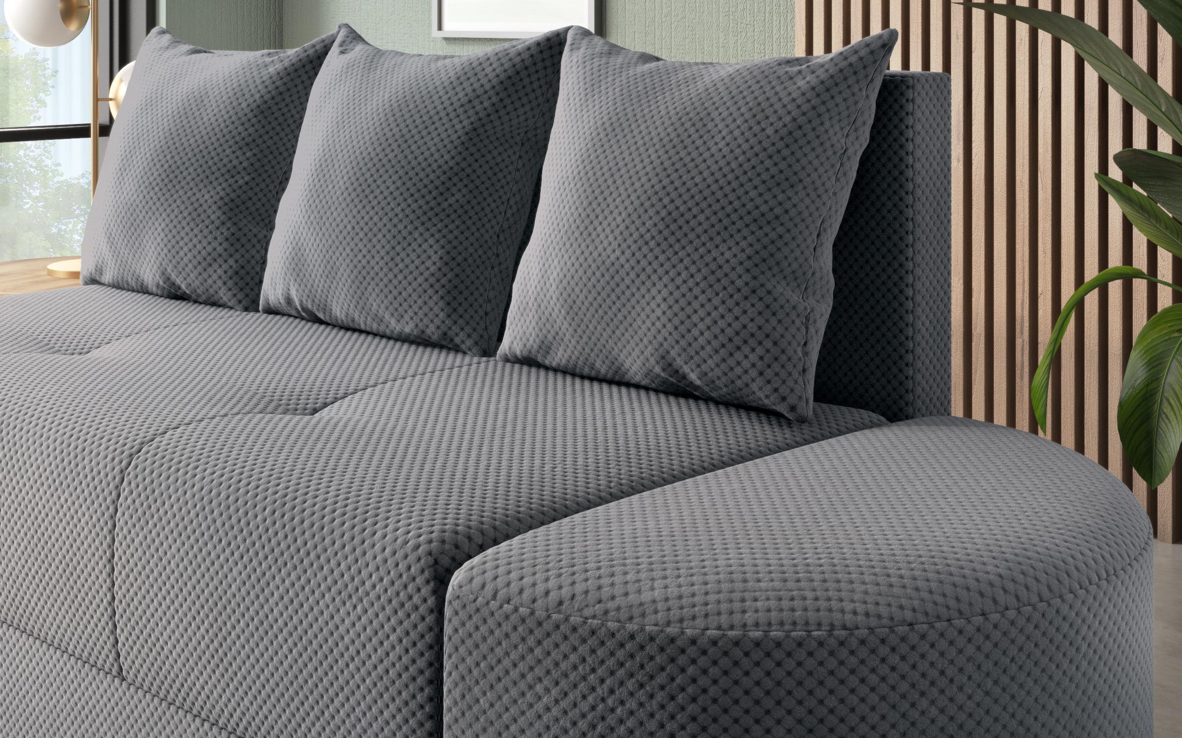 Canapea + taburet Ugo, gri  4