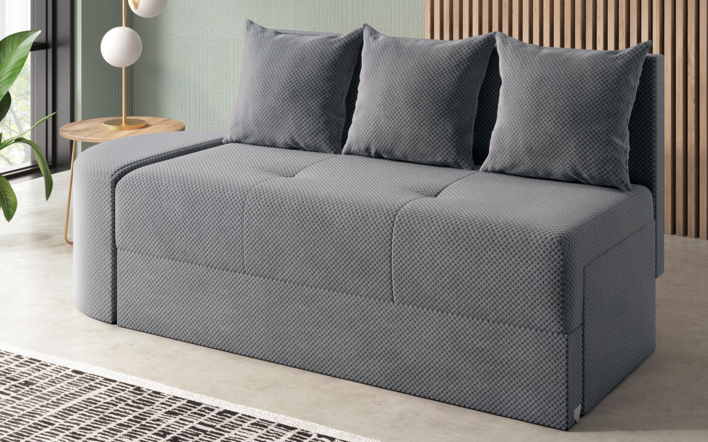 Canapea + taburet Ugo, gri  3