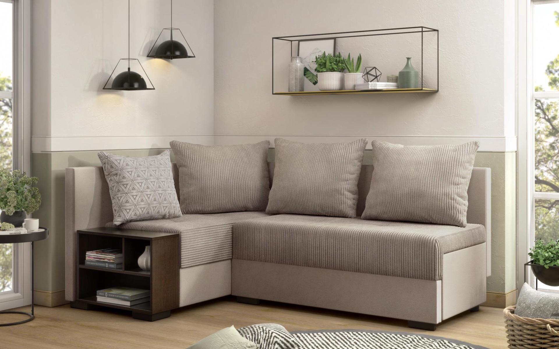 Coltar extensibil cu brat etajera Verdi, bej  1