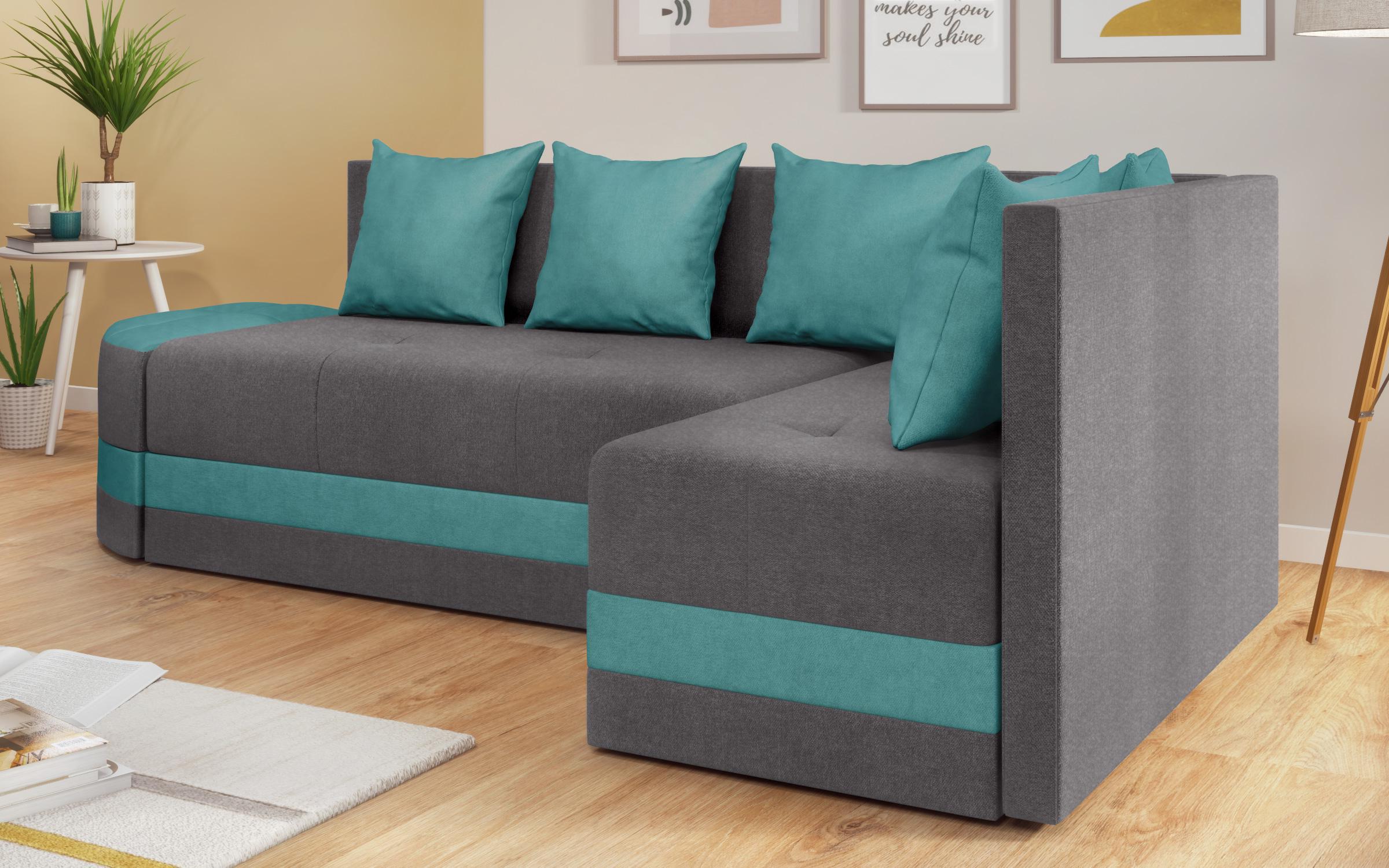 Coltar extensibil Vilian S, gri + turcoaz  5