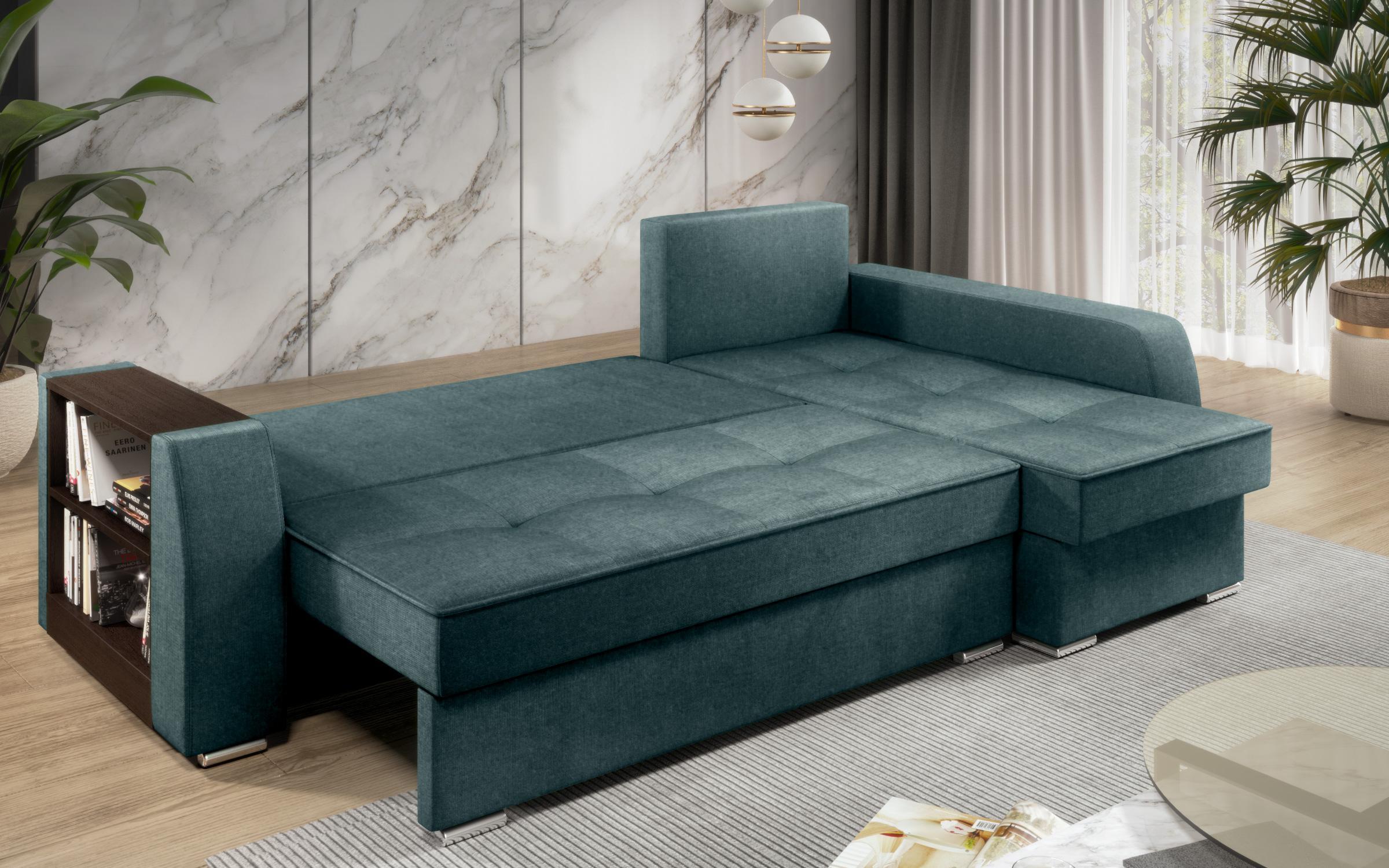 Coltar extensibil Vermond + brat mini etajera, verde inchis  4