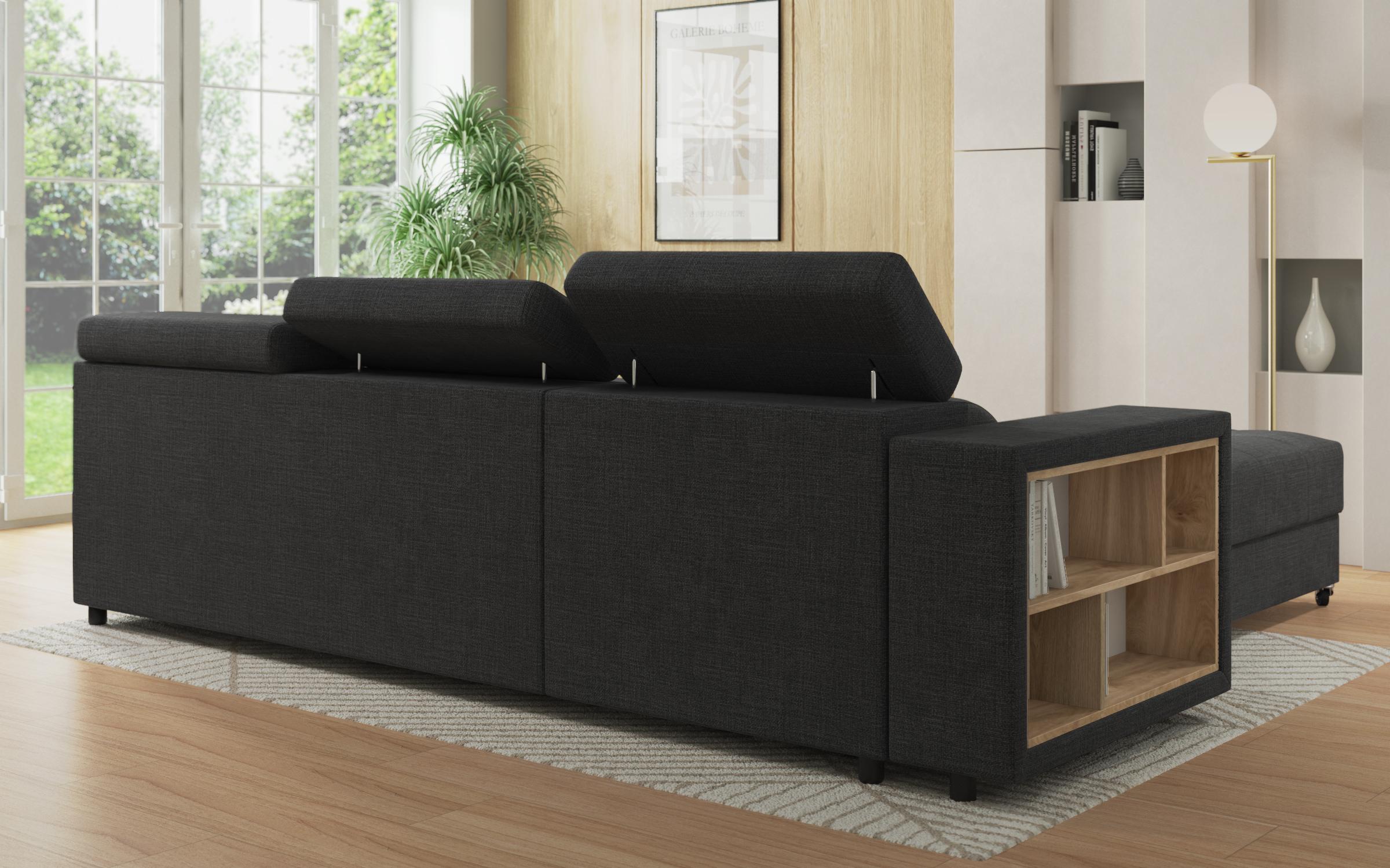 Coltar extensibil Adoro, gri inchis  6