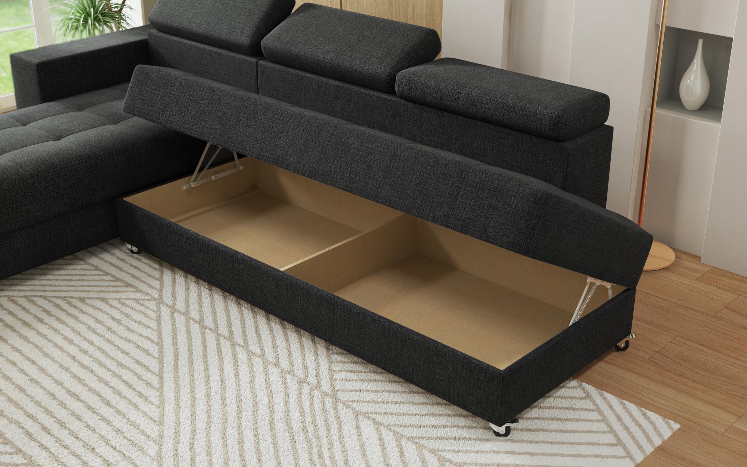 Coltar extensibil Adoro, gri inchis  8