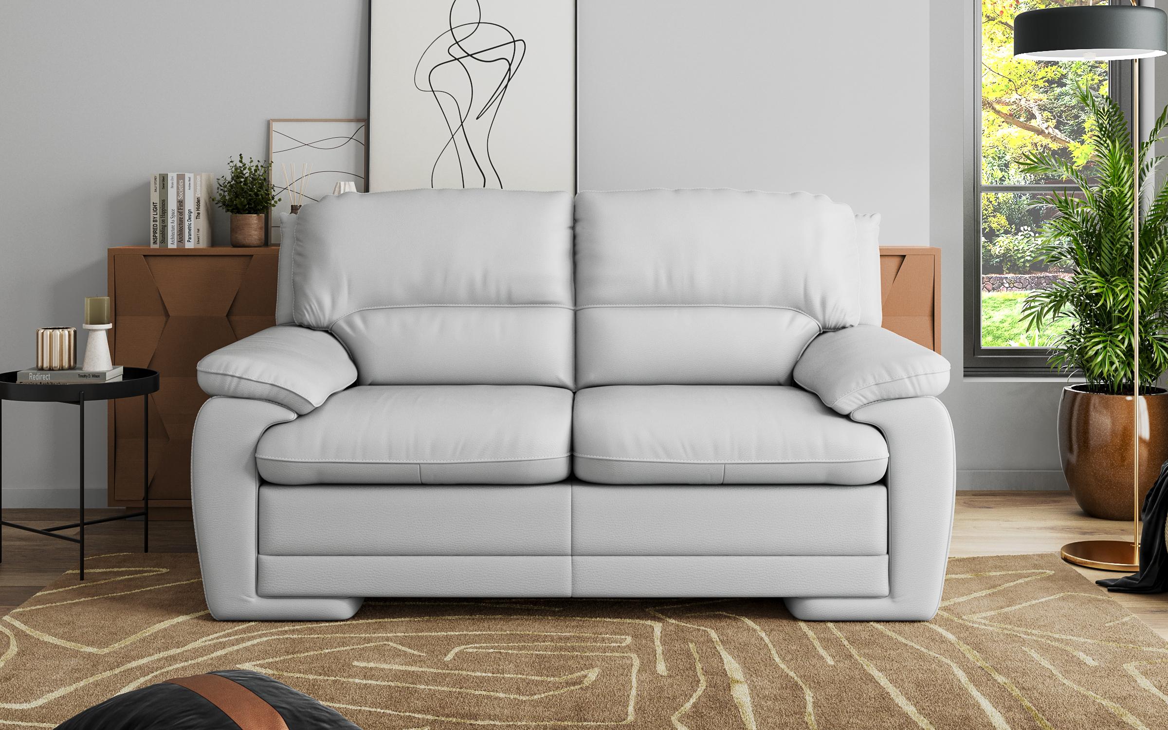 Диван Адрис, двухместный, натуральная кожа | Vellea Home