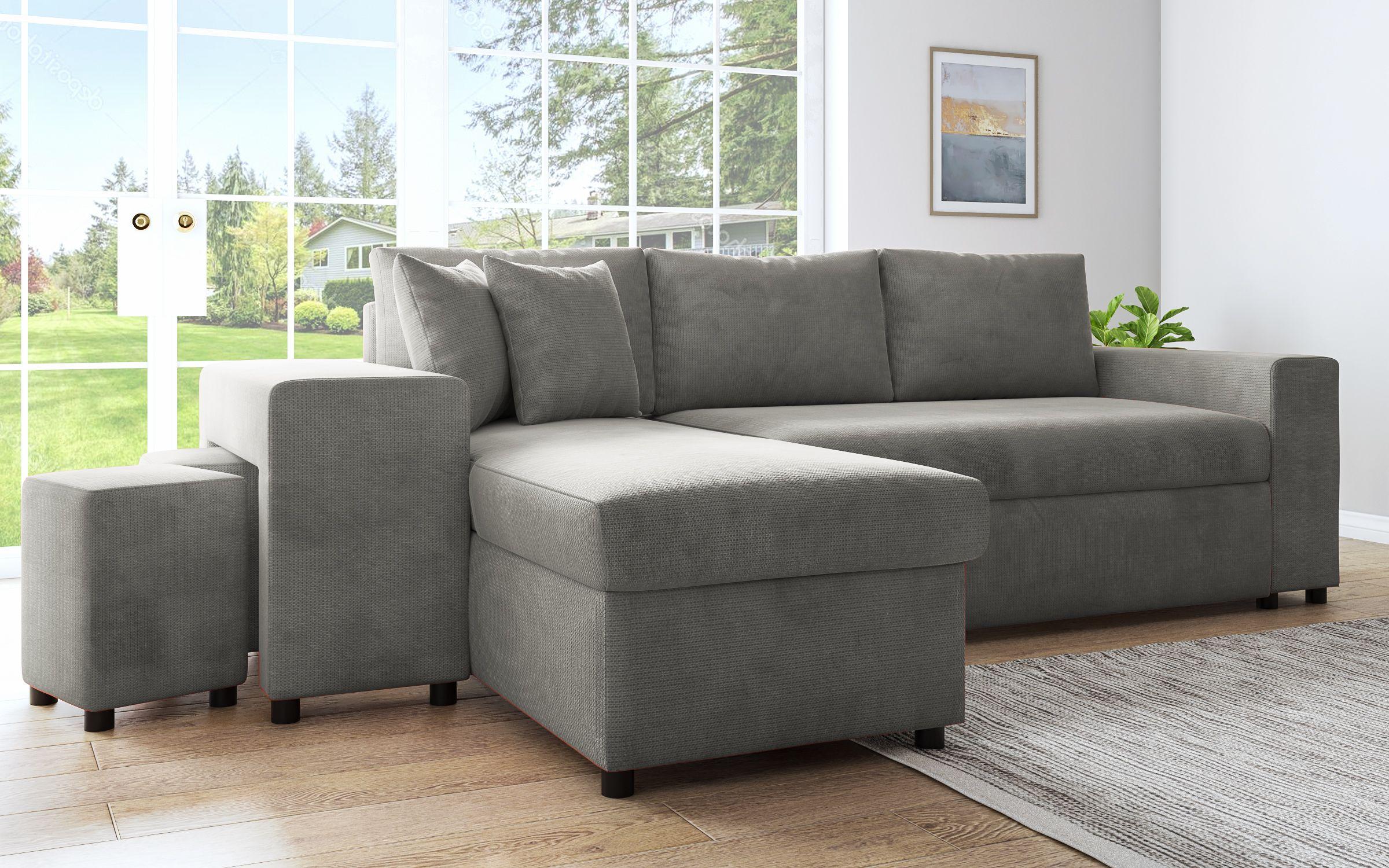 Coltar extensibil Arden + 2 taburete, gri  6