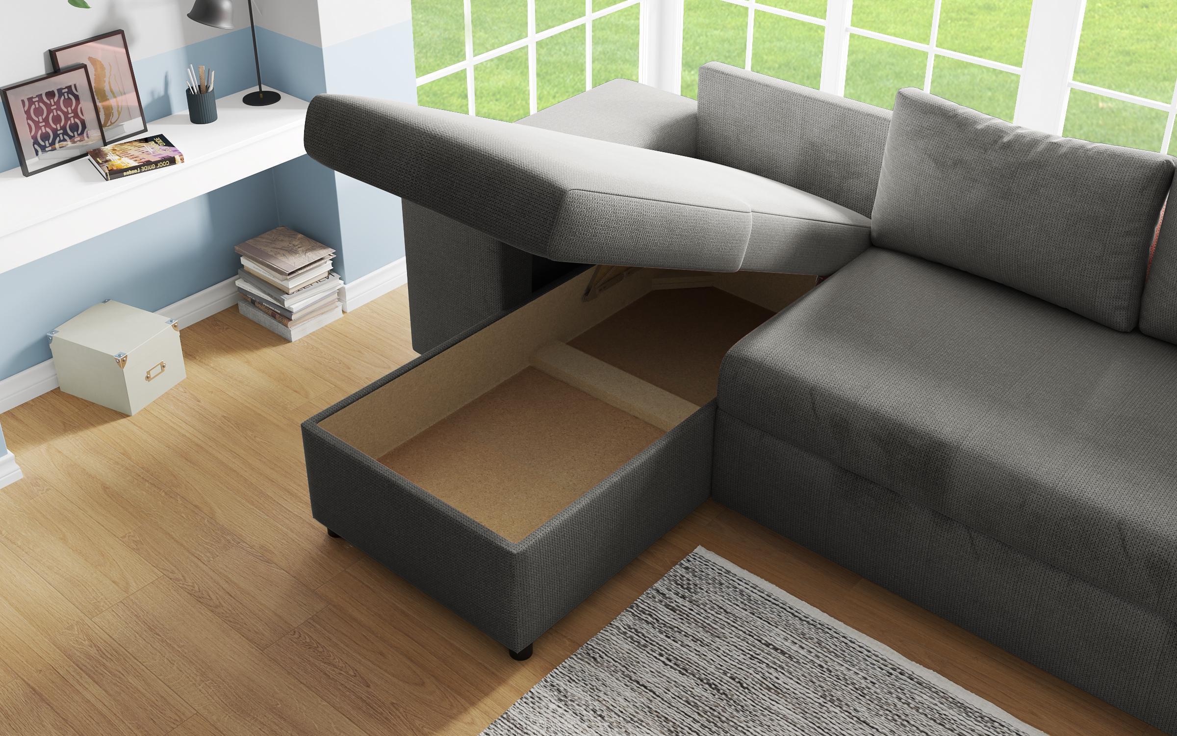 Coltar extensibil Arden + 2 taburete, gri  10