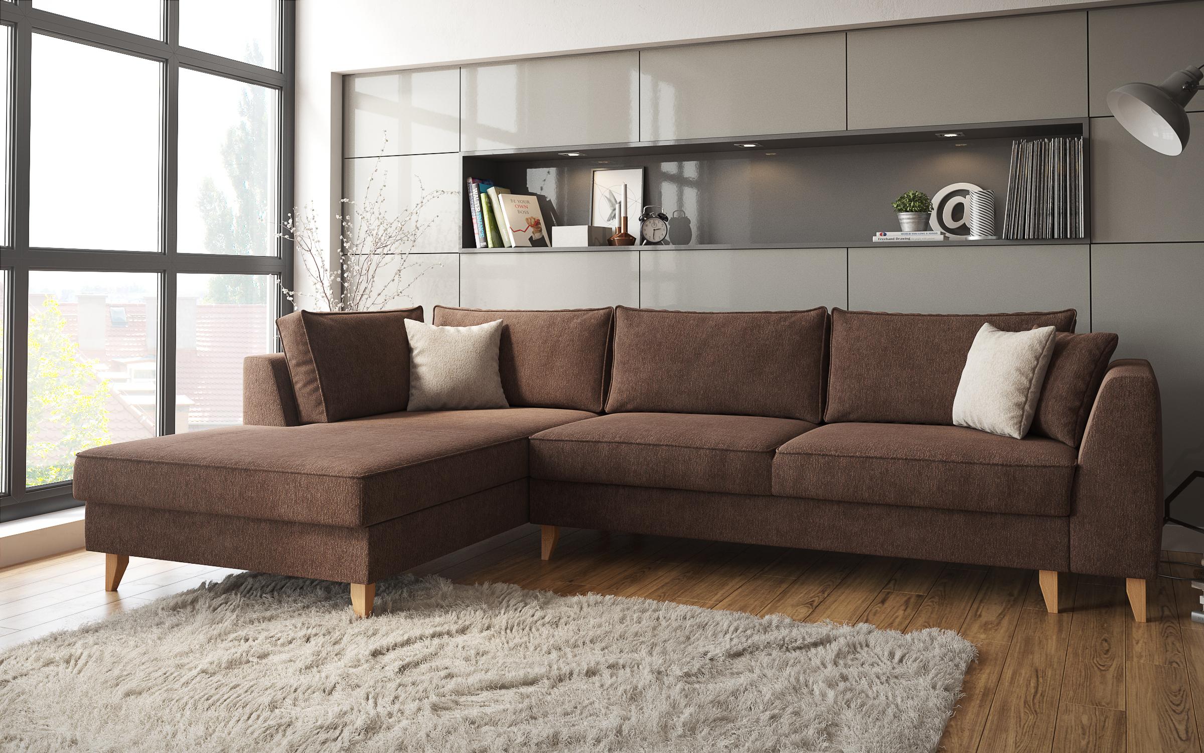 Coltar extensibil Bolonia, maro + bej  3