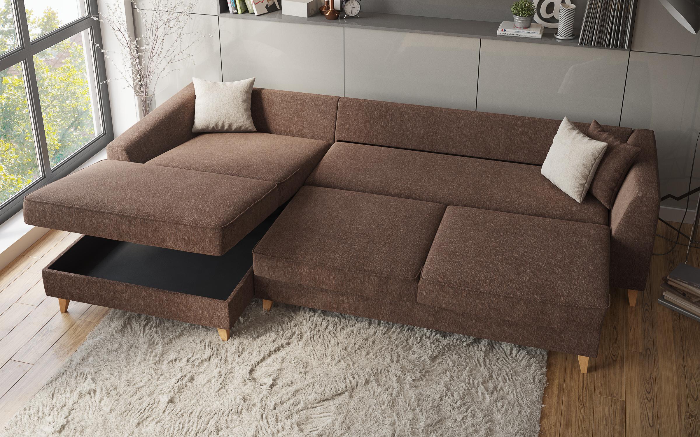 Coltar extensibil Bolonia, maro + bej  4