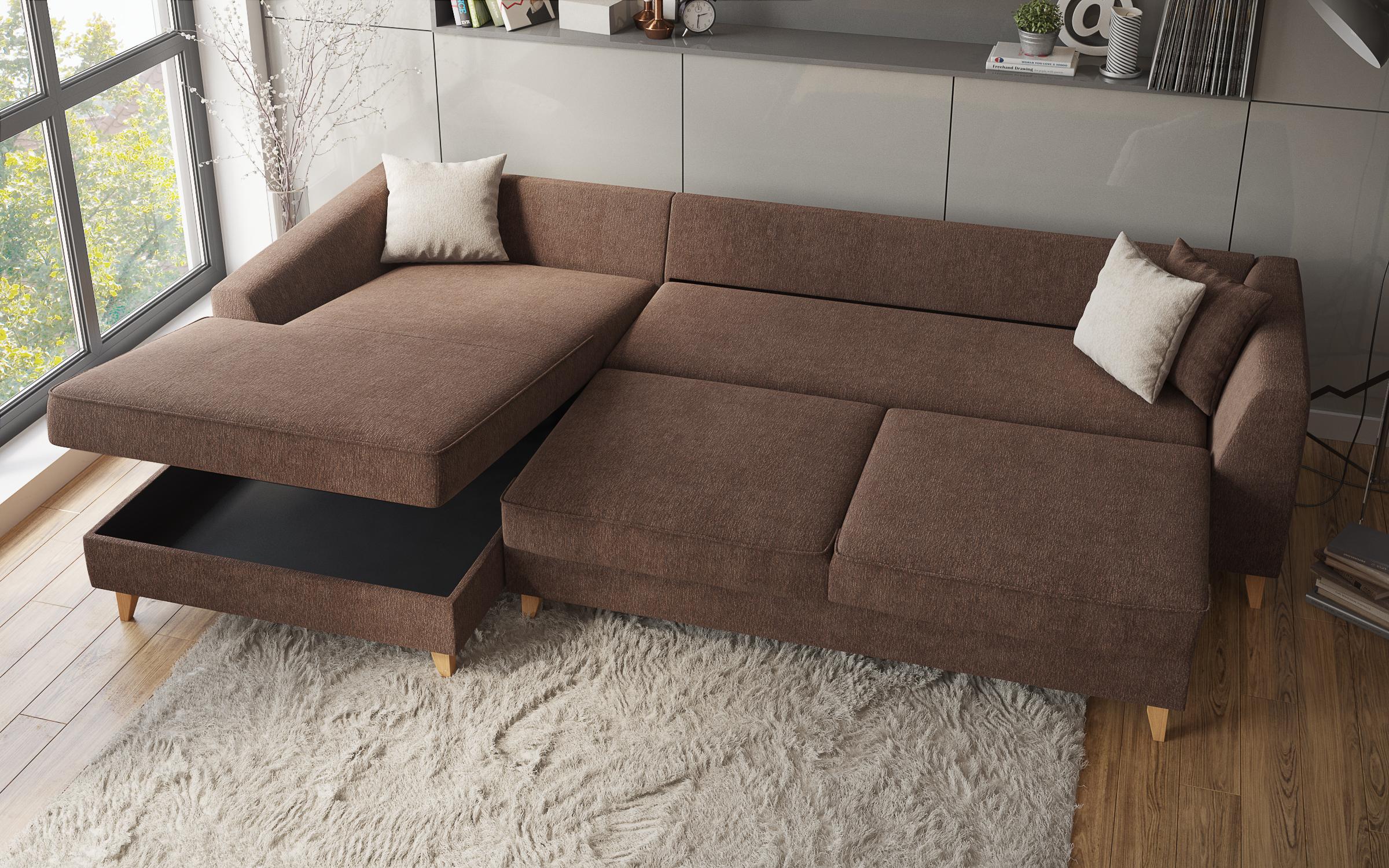 Coltar extensibil Bolonia, maro + bej  4