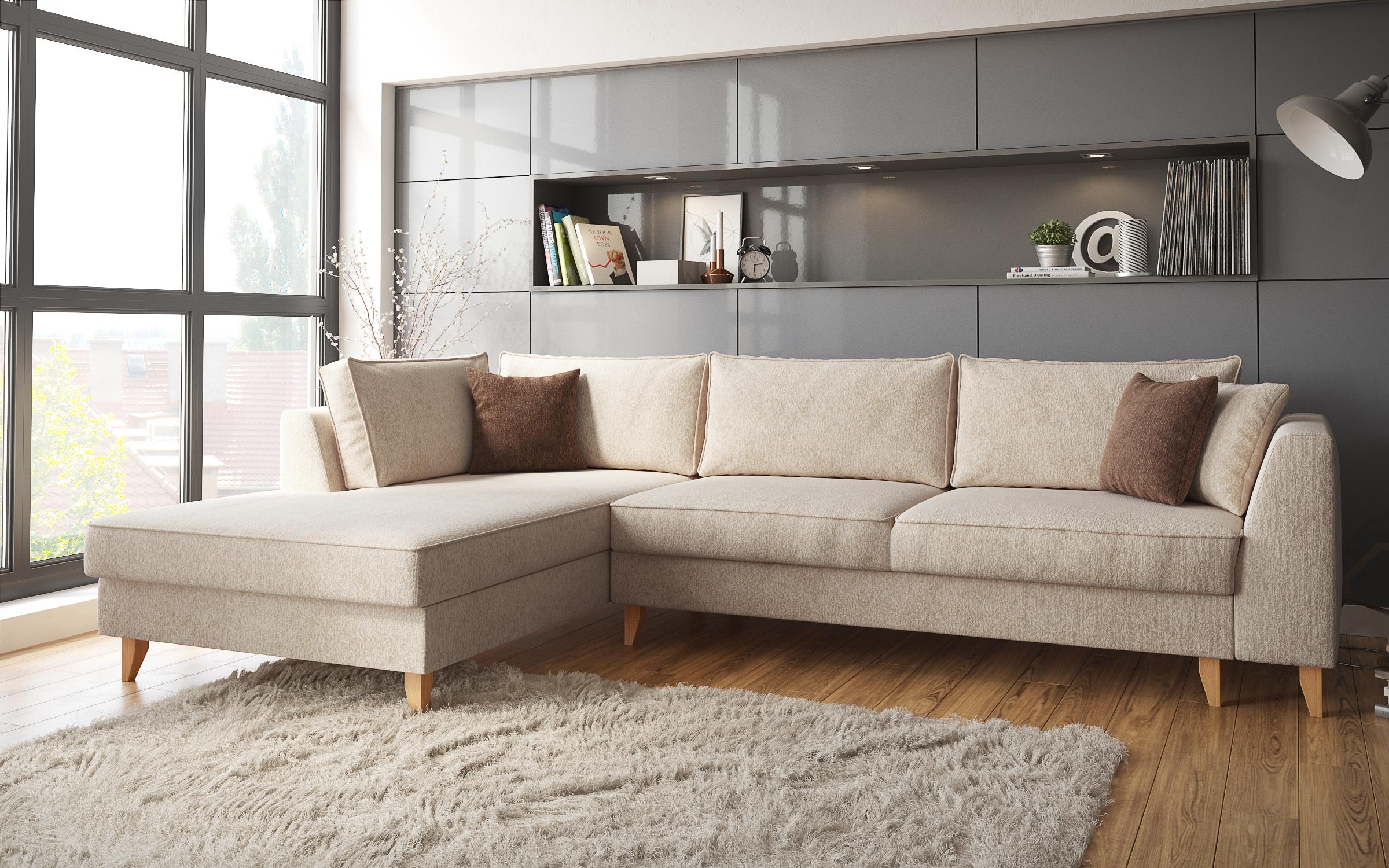 Coltar extensibil Bolonia, bej + maro  3