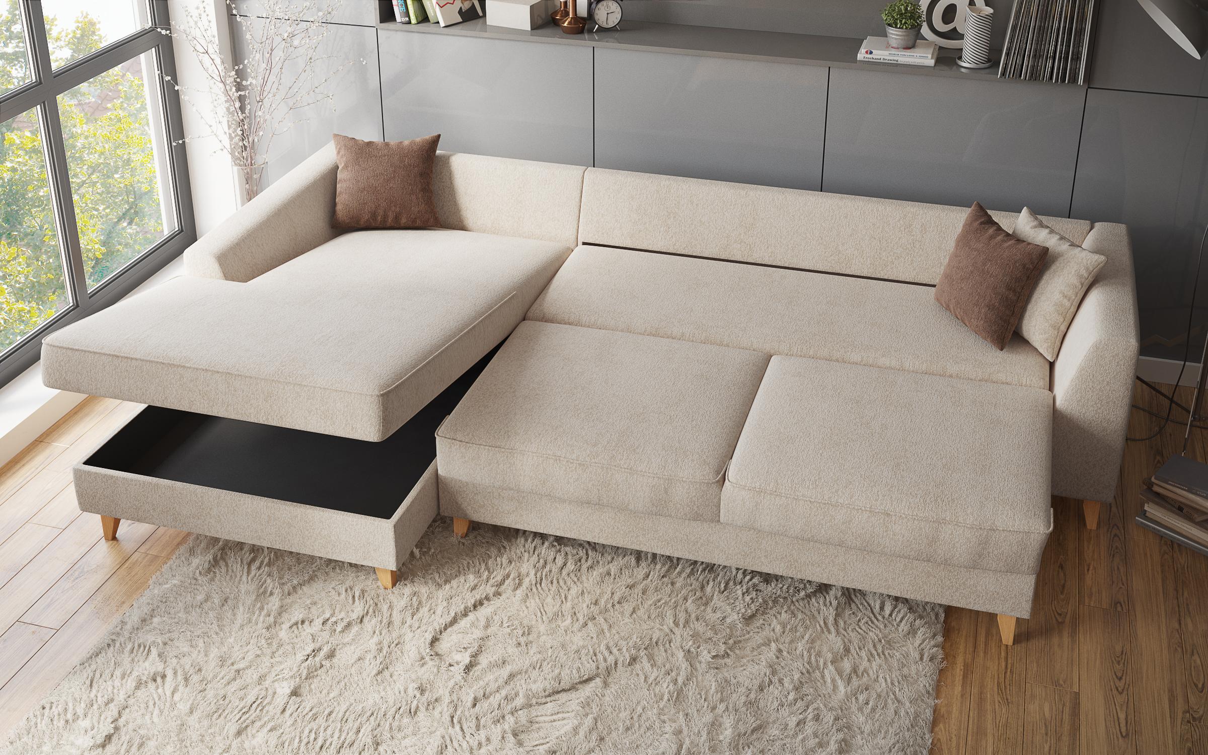 Coltar extensibil Bolonia, bej + maro  4