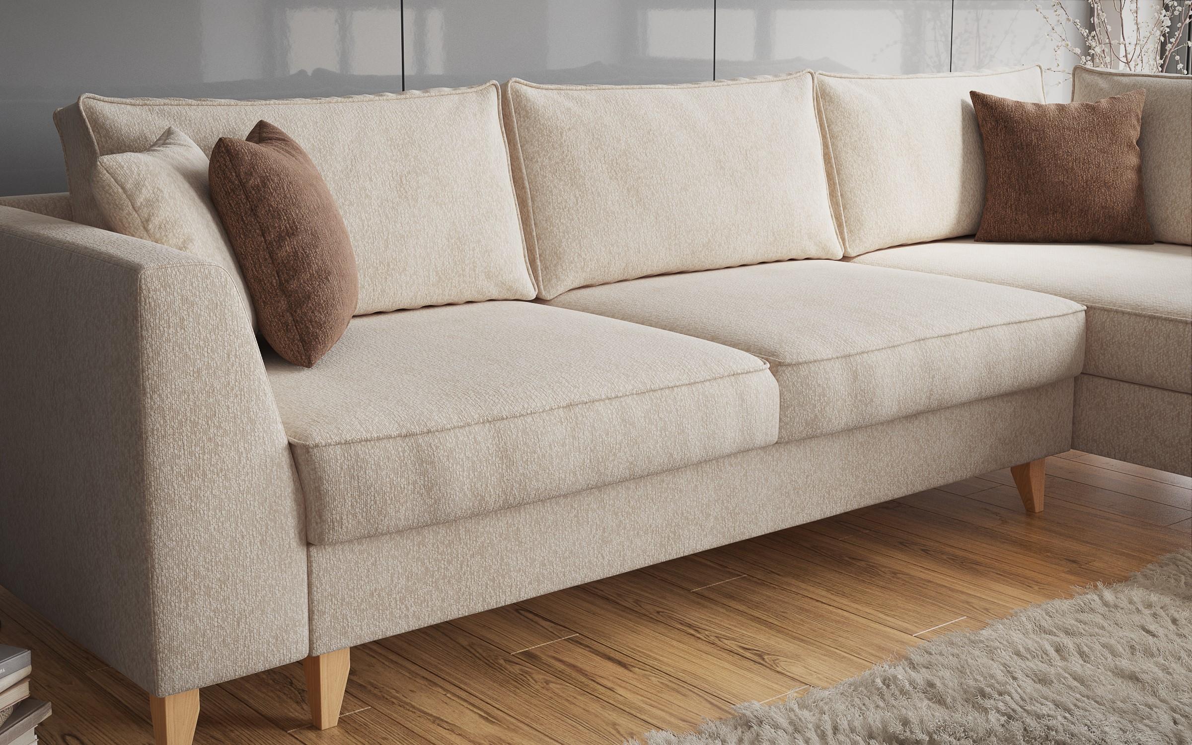 Coltar extensibil Bolonia, bej + maro  5