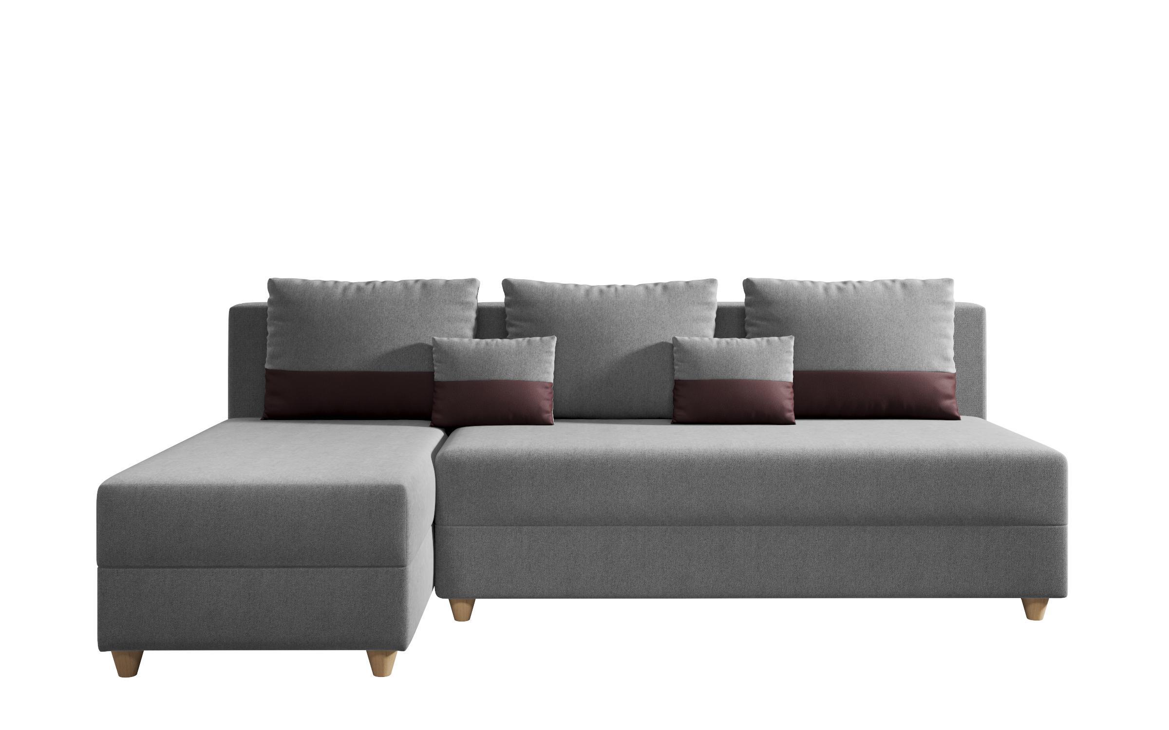 Coltar extensibil Dafini, gri + bordo  1