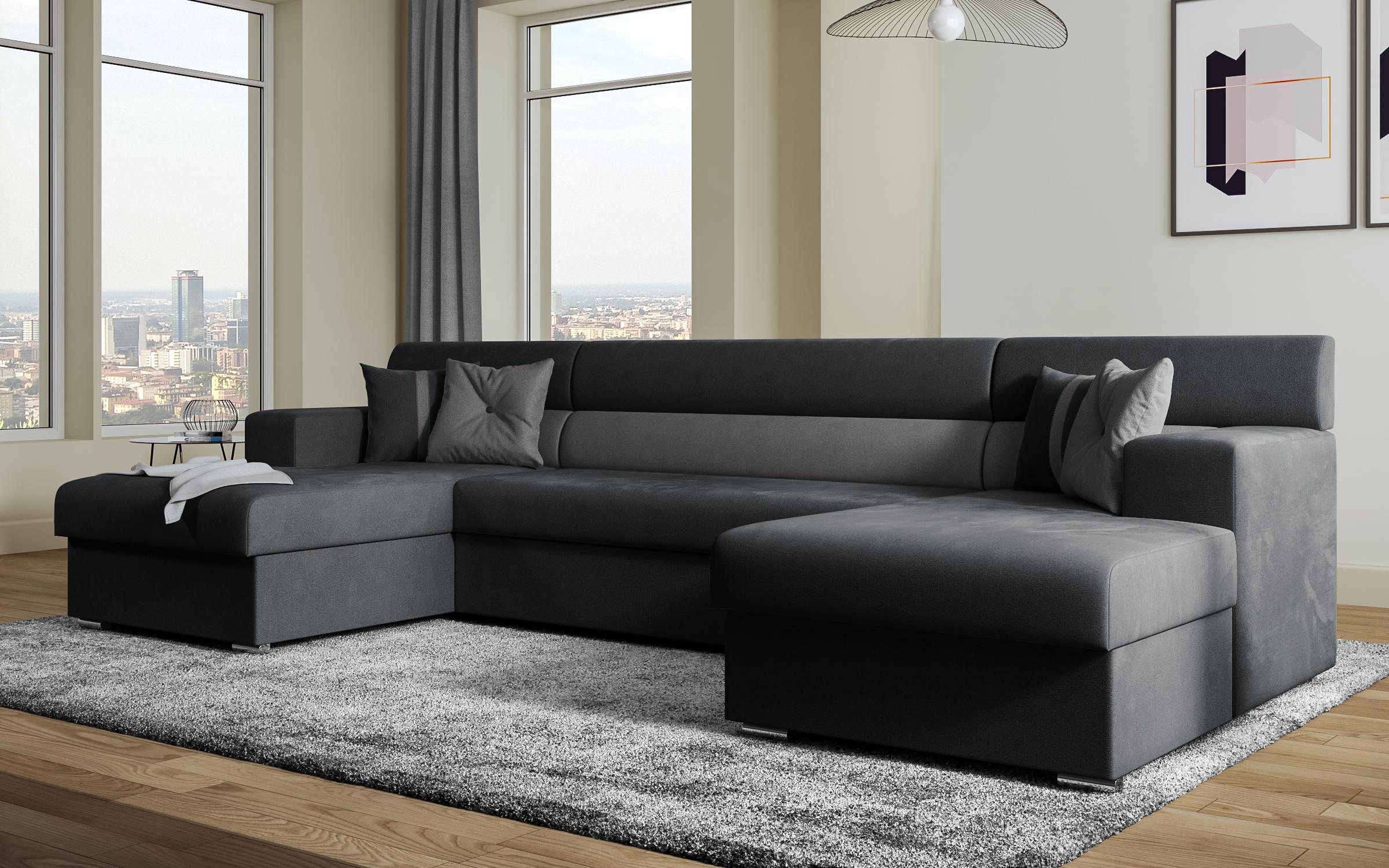 Coltar in forma de U Dolce, gri + gri deschis  4