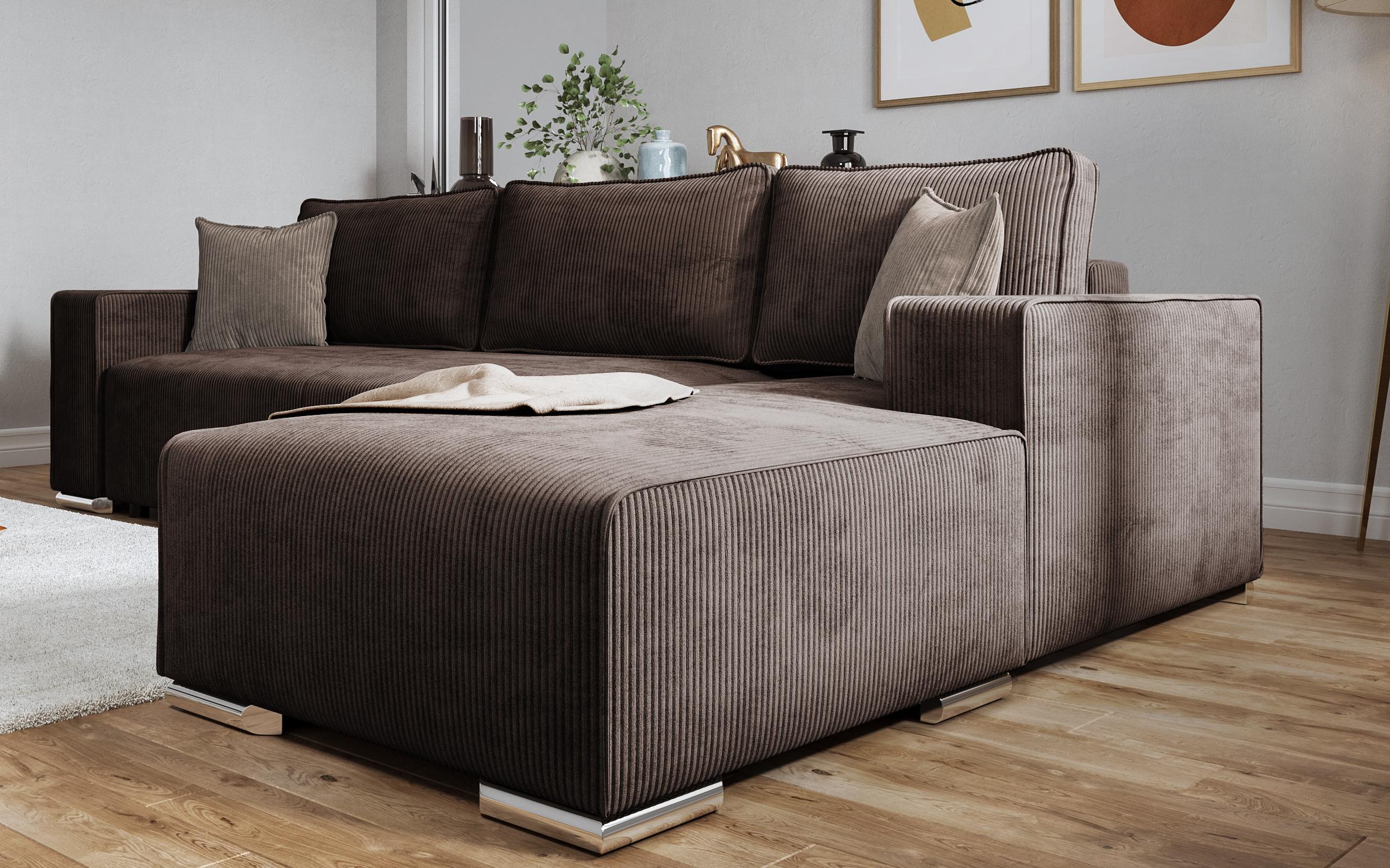 Coltar pentru living Felion, maro + bej  4