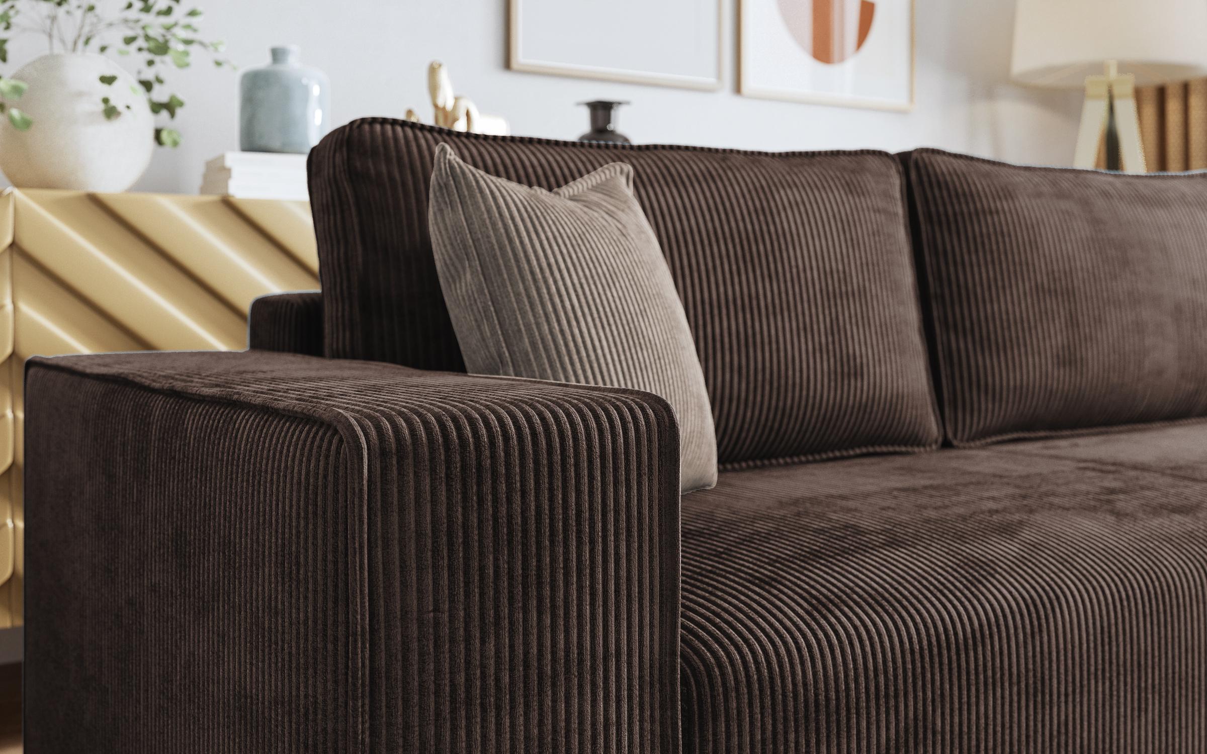 Coltar pentru living Felion, maro + bej  5