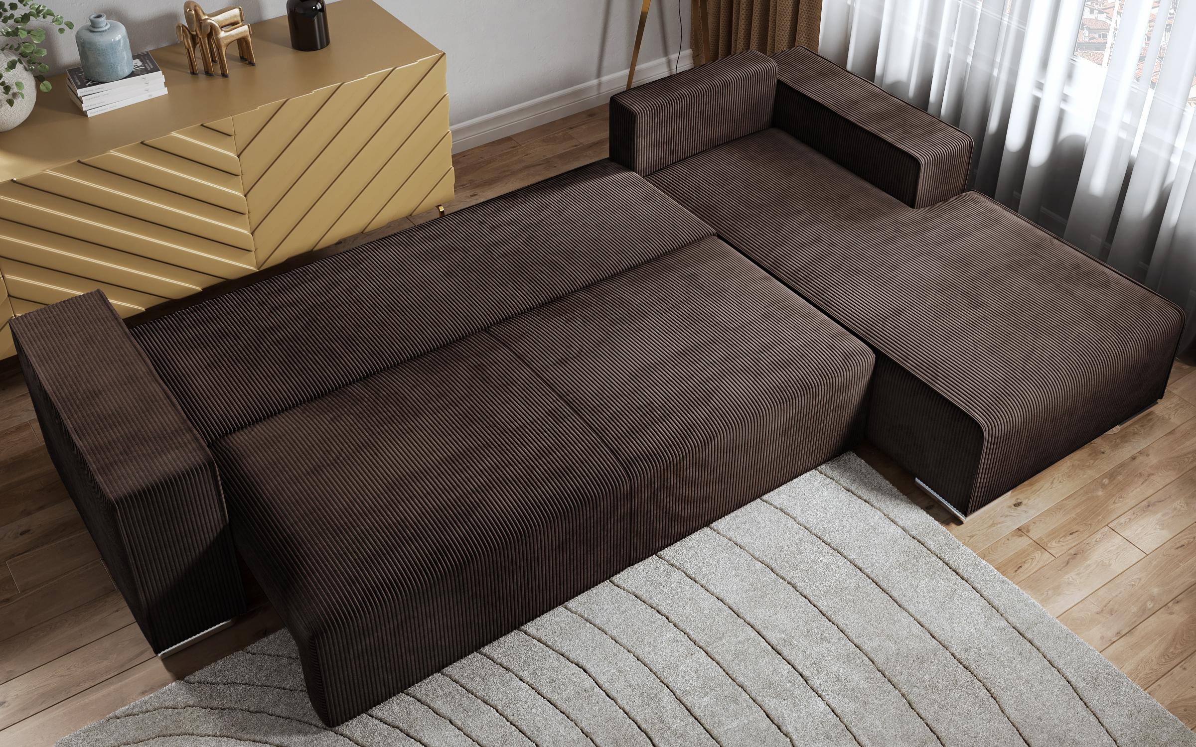 Coltar pentru living Felion, maro + bej  8