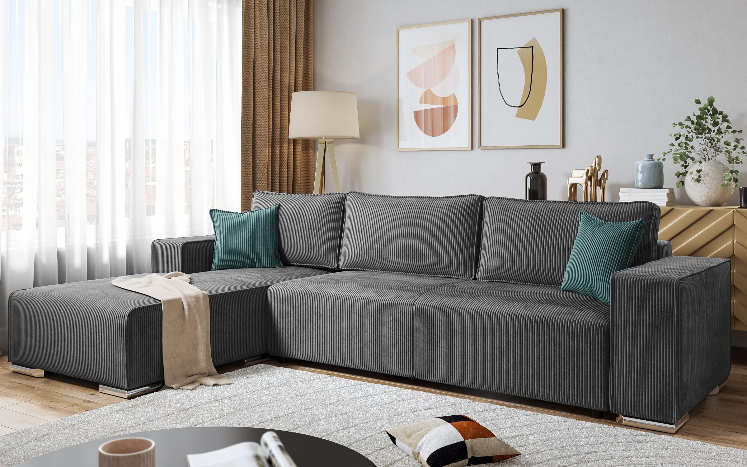Coltar extensibil Felion, gri + menta  3