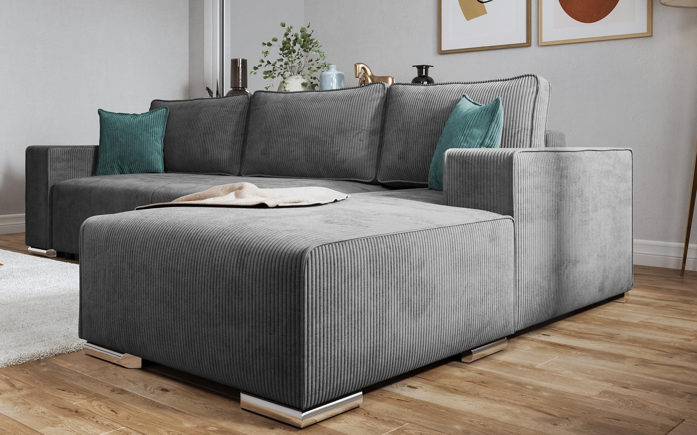 Coltar pentru living Felion, gri + menta  4