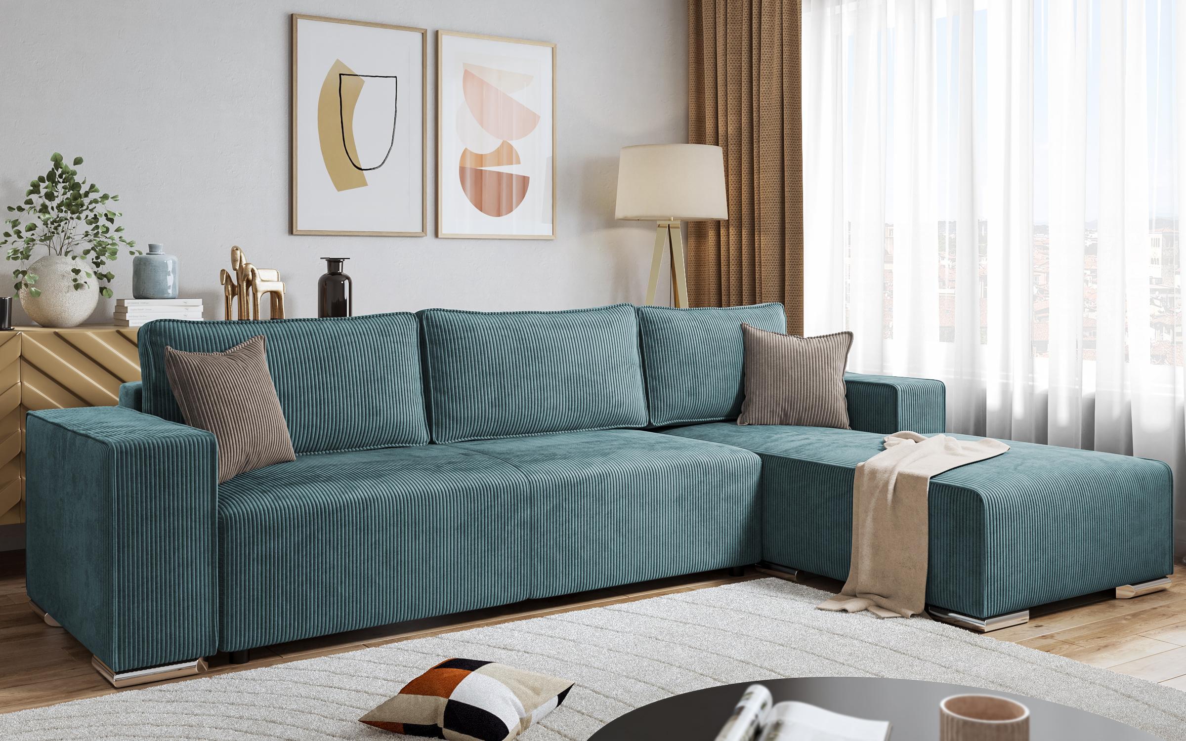 Coltar pentru living Felion, menta + bej  3