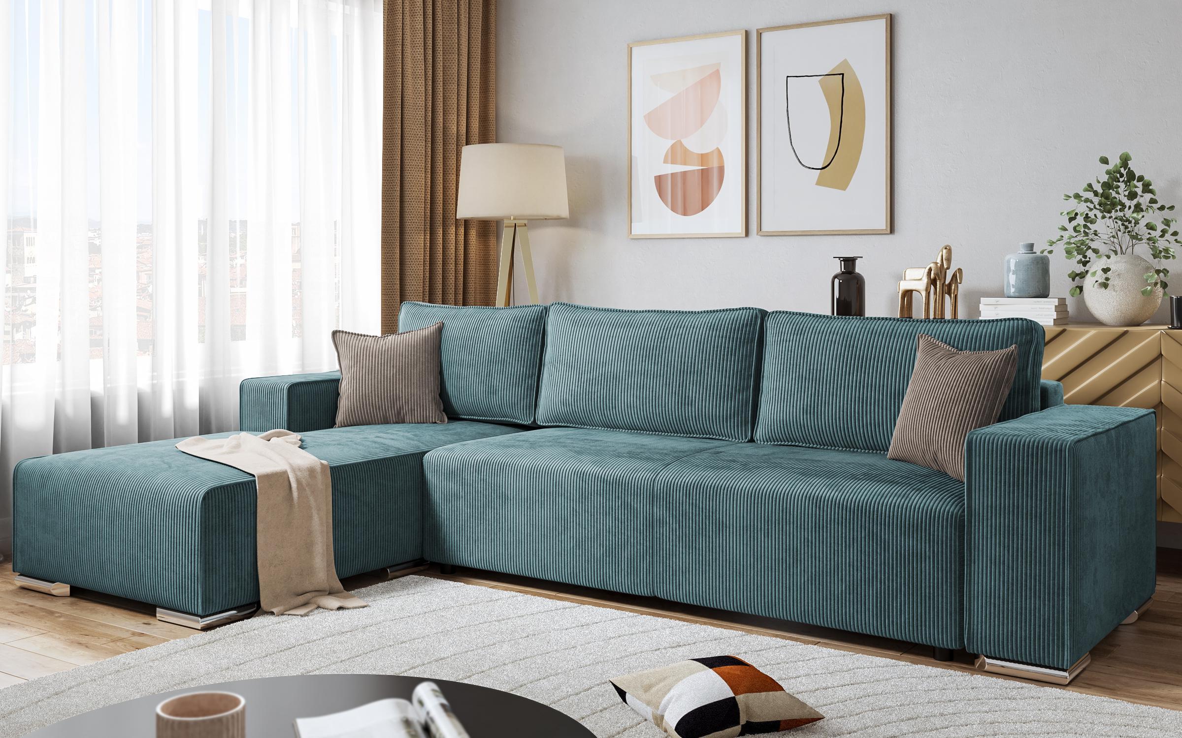 Coltar extensibil Felion, menta + bej  3