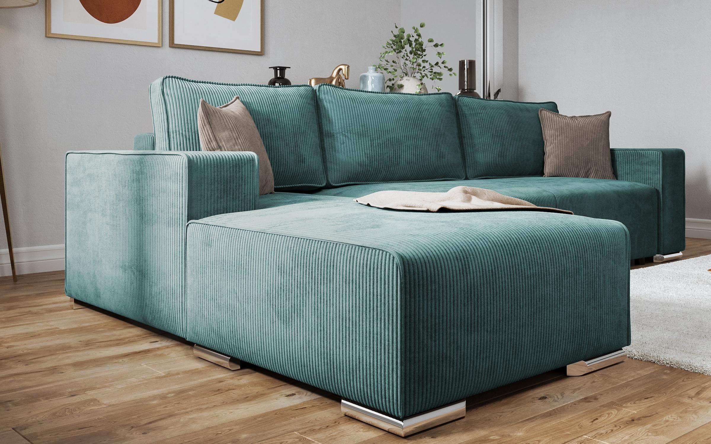 Coltar extensibil Felion, menta + bej  4