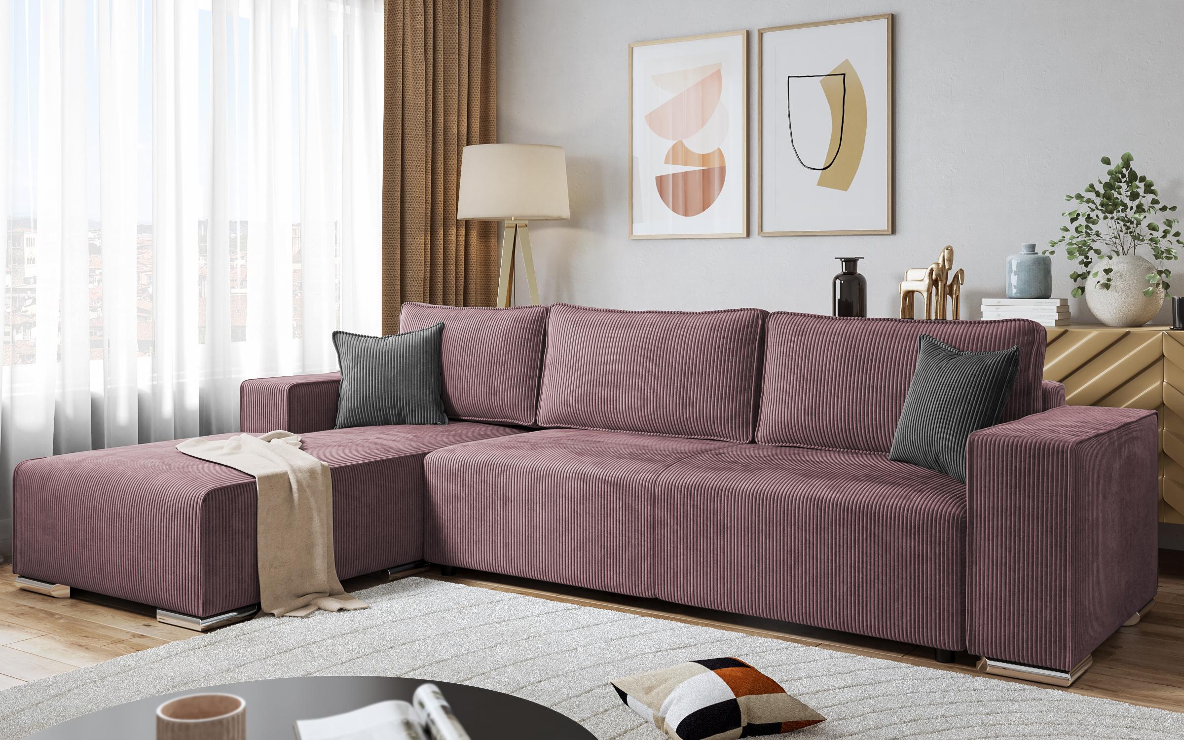 Coltar extensibil Felion, roz + gri  3