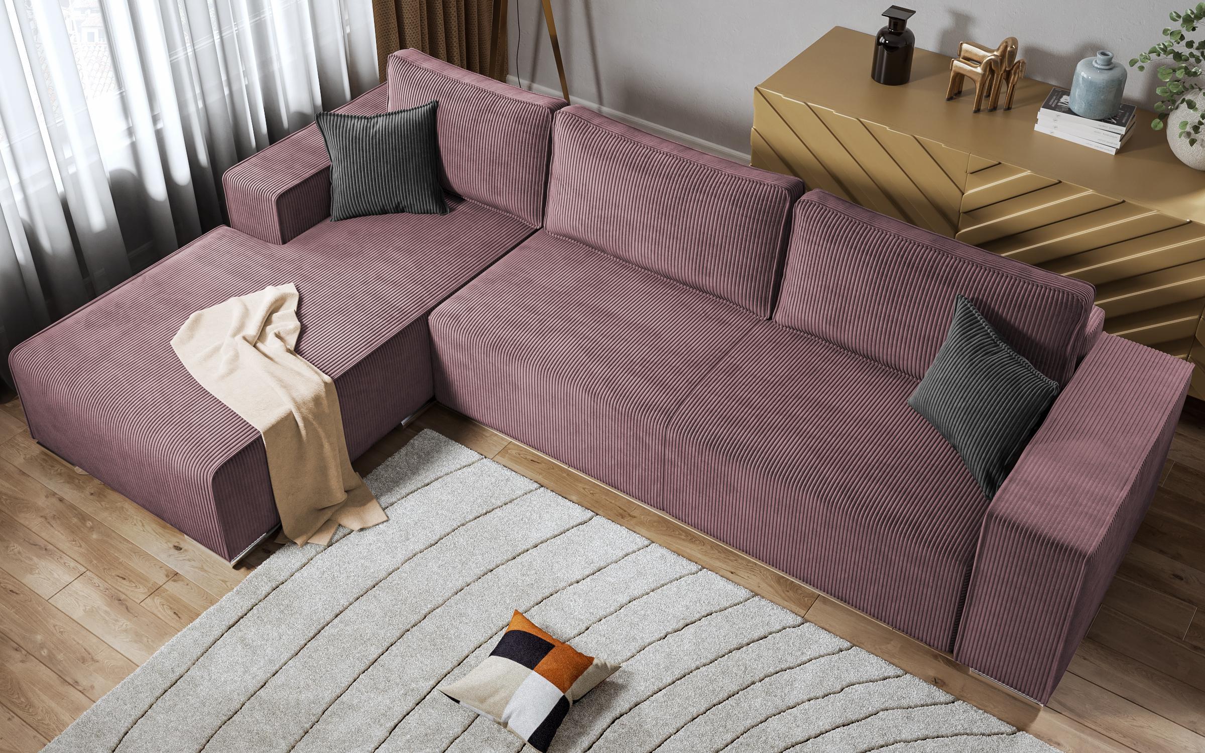 Coltar extensibil Felion, roz + gri  6