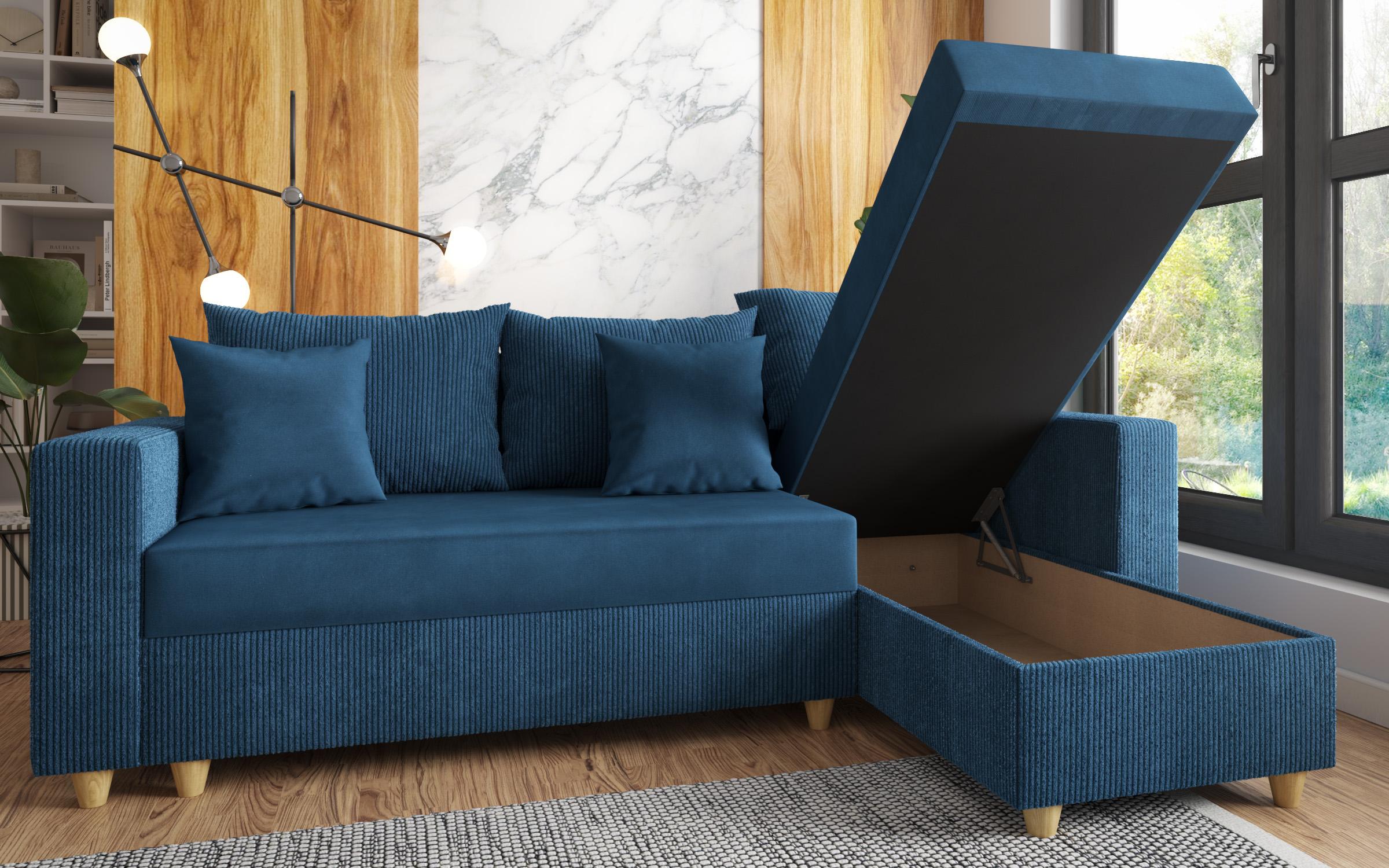 Coltar extensibil Finix, albastru  5