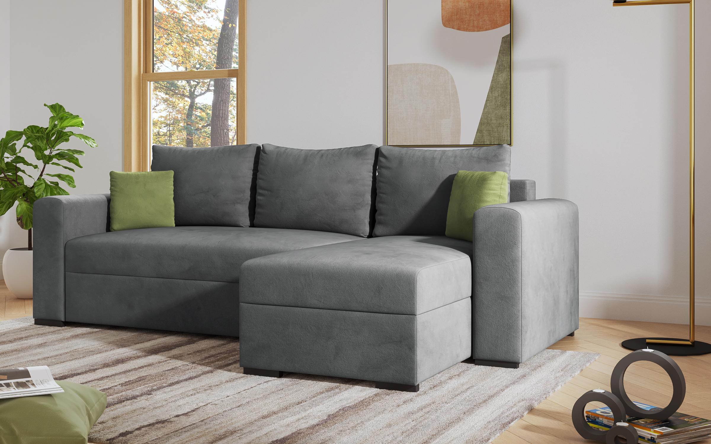 Coltar extensibil Karino, gri + verde  4